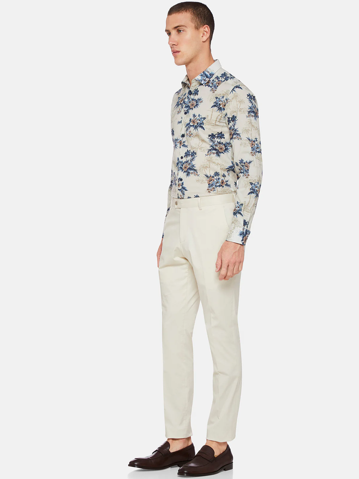 Hopkins Cotton Stretch Trousers - Image 7