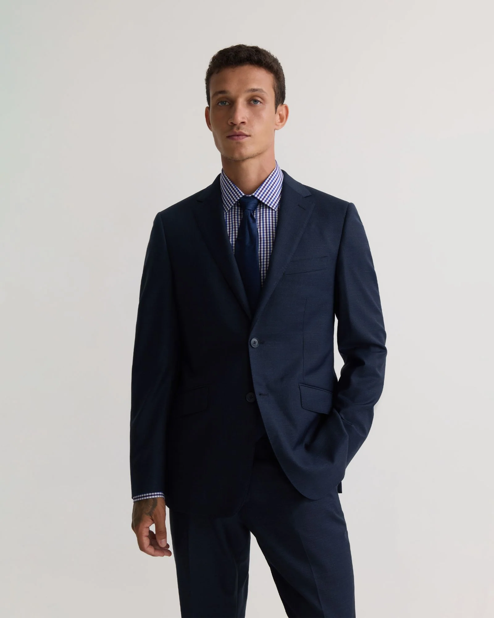Hopkins Luxury Half Canvas Suit Jacket - Image 5