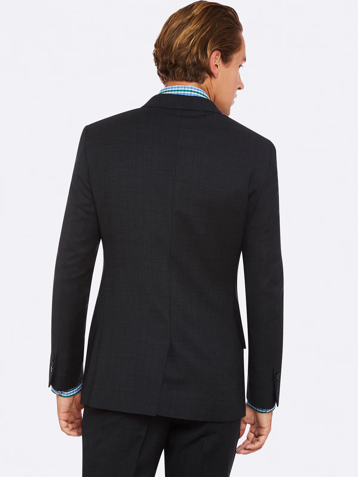 Hopkins Peak Lapel Wool Suit Jacket - Image 5