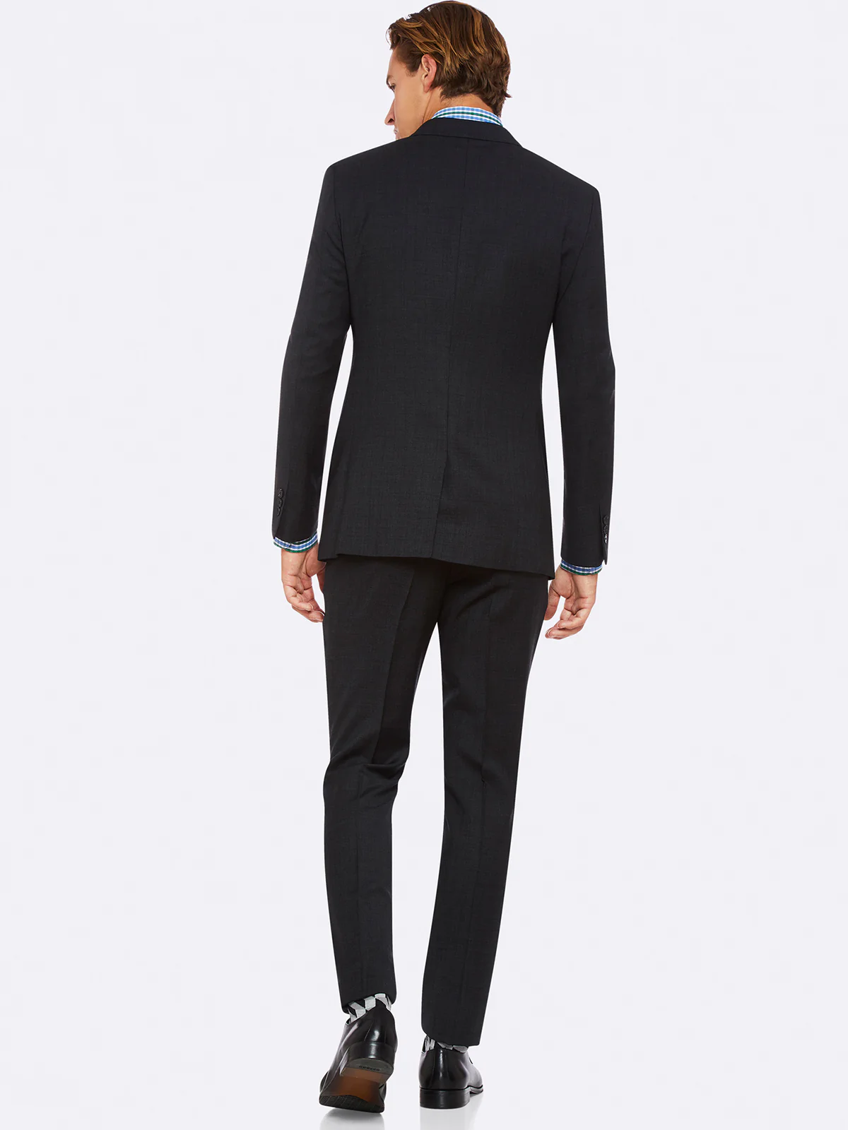 Hopkins Peak Lapel Wool Suit Jacket - Image 8