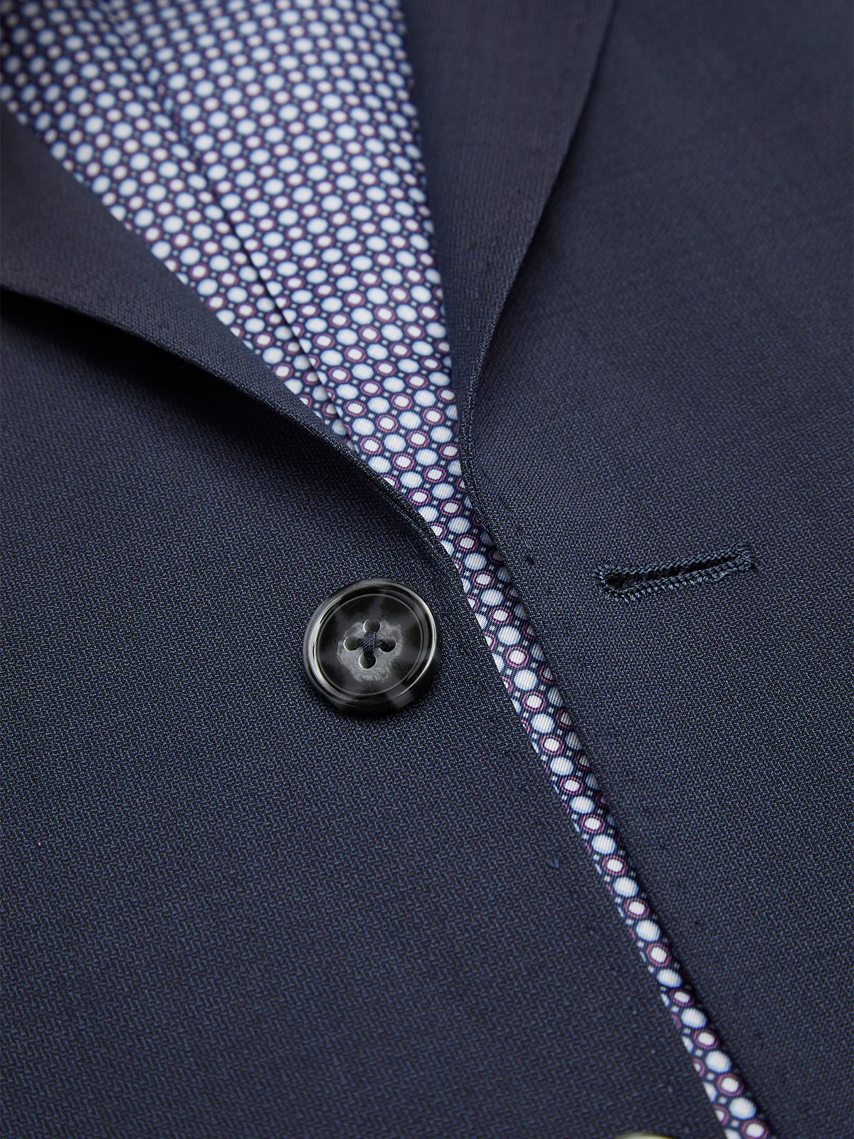 Hopkins Peak Lapel Wool Suit Jacket - Image 2