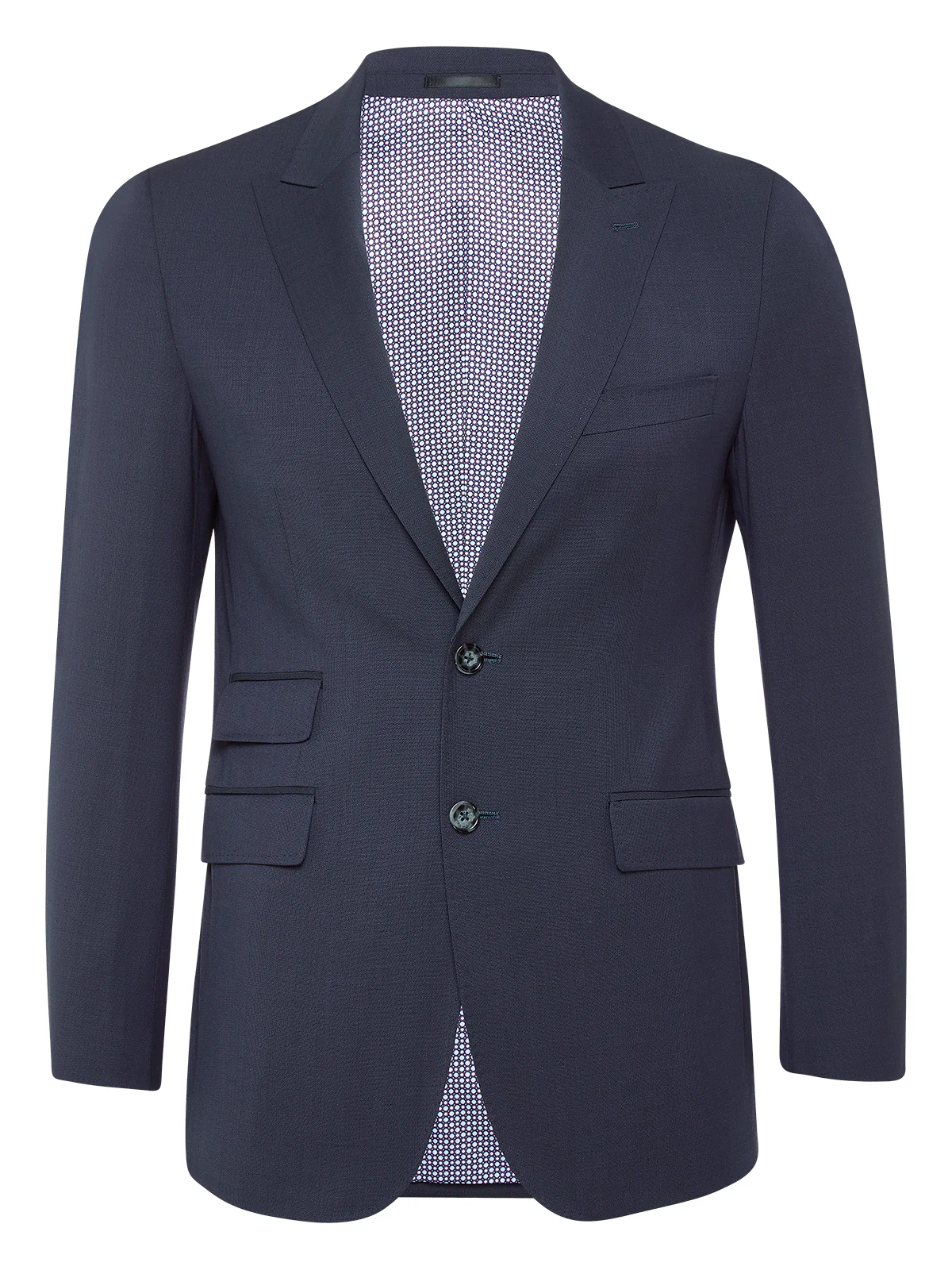 Hopkins Peak Lapel Wool Suit Jacket - Image 3