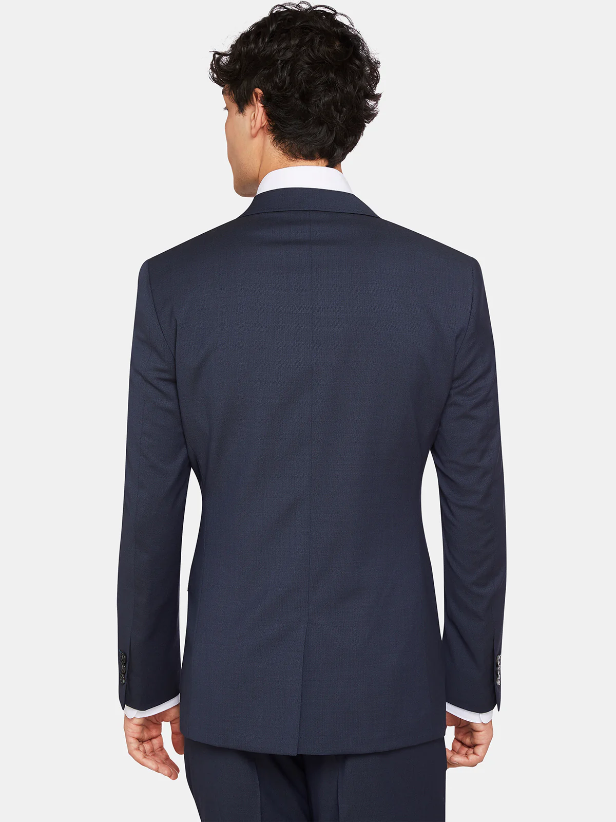 Hopkins Peak Lapel Wool Suit Jacket - Image 5