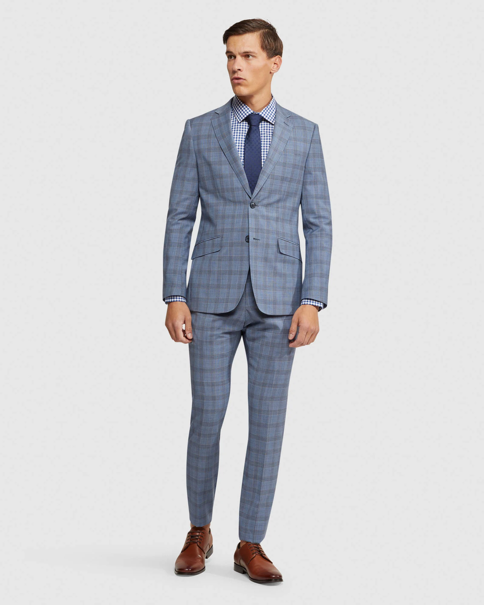Hopkins Wool Checked Suit Trousers - Image 5