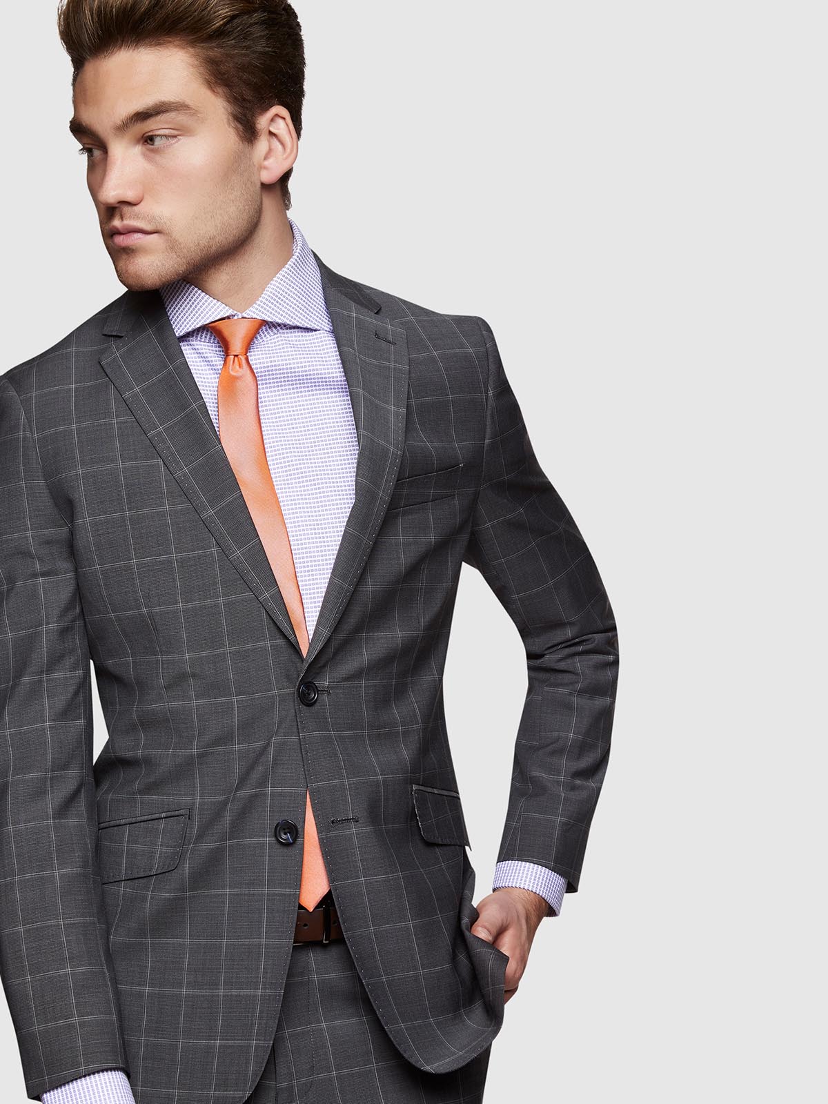 Hopkins Wool Stretch Suit Jacket - Image 10
