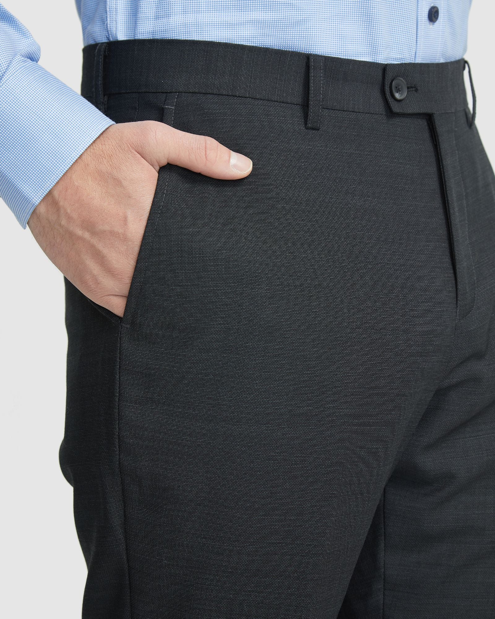 Hopkins Wool Stretch Suit Trousers - Image 5
