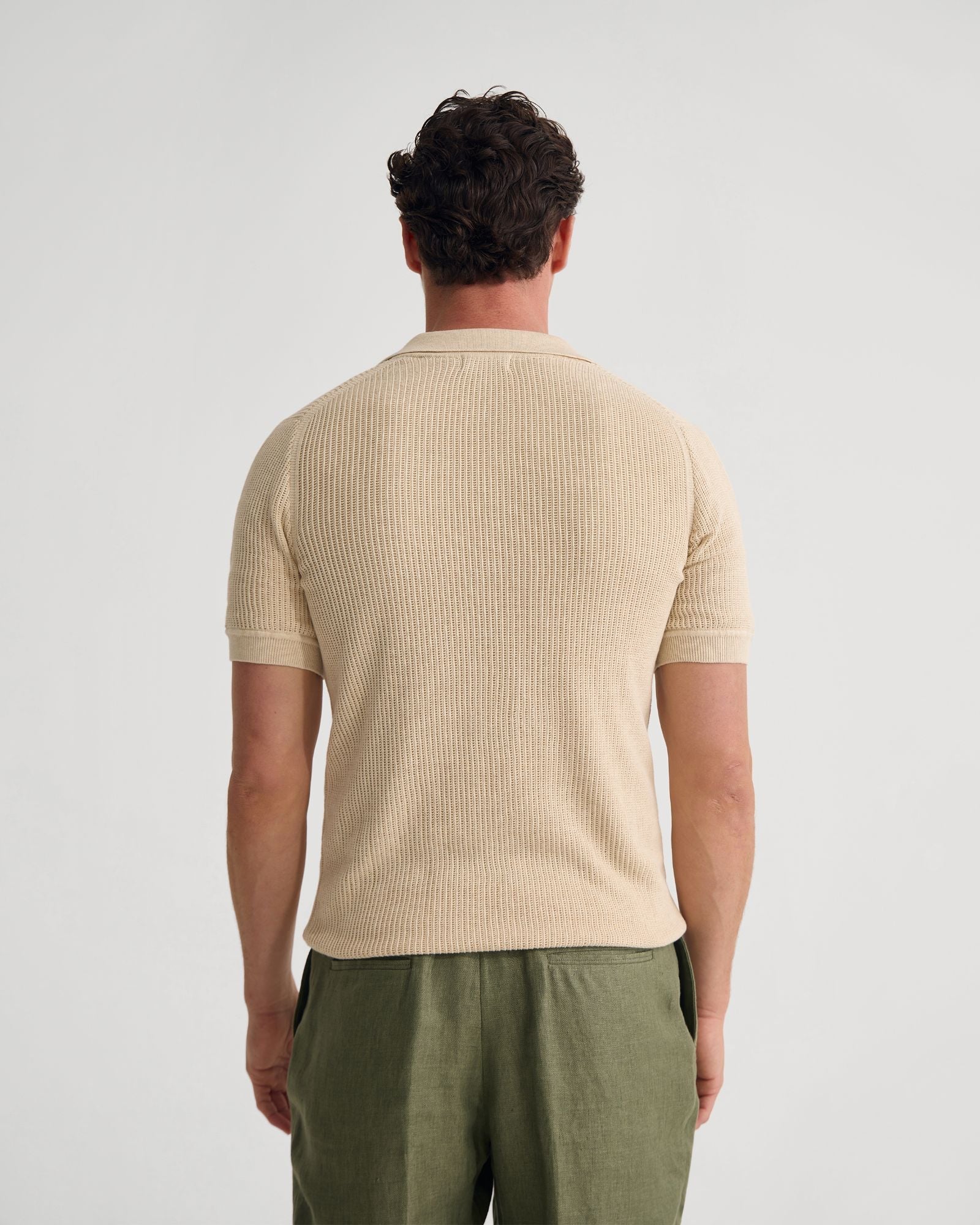 Huck Lined Knitted Polo - Image 19