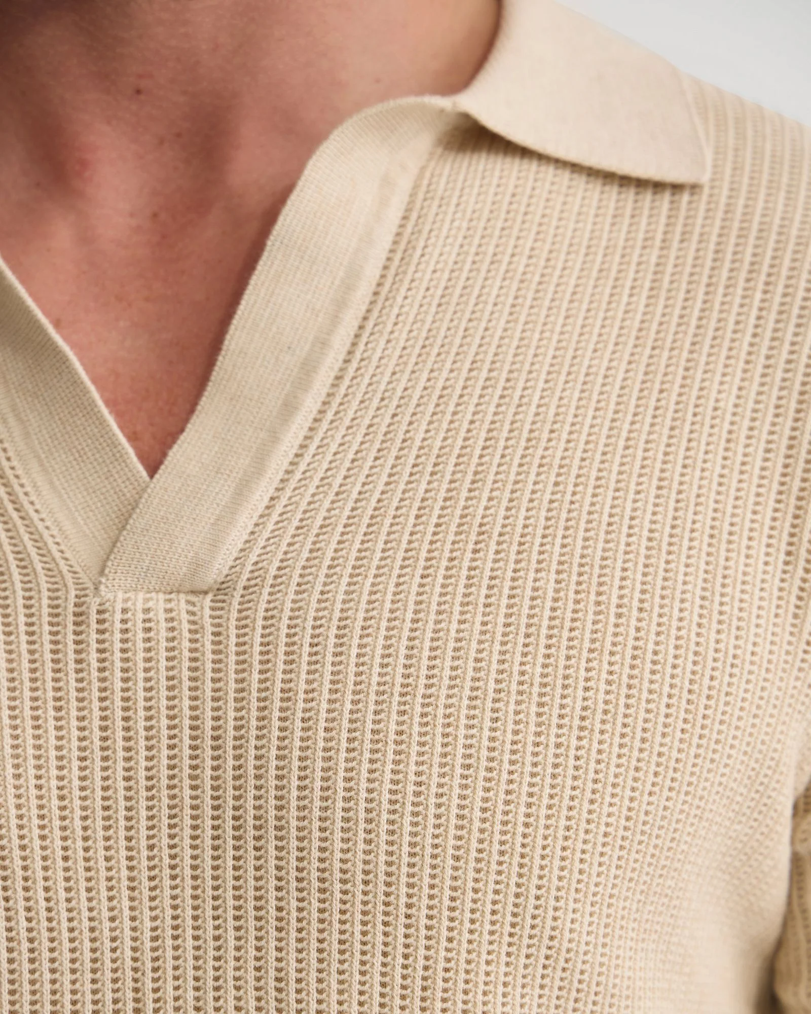 Huck Lined Knitted Polo - Image 22