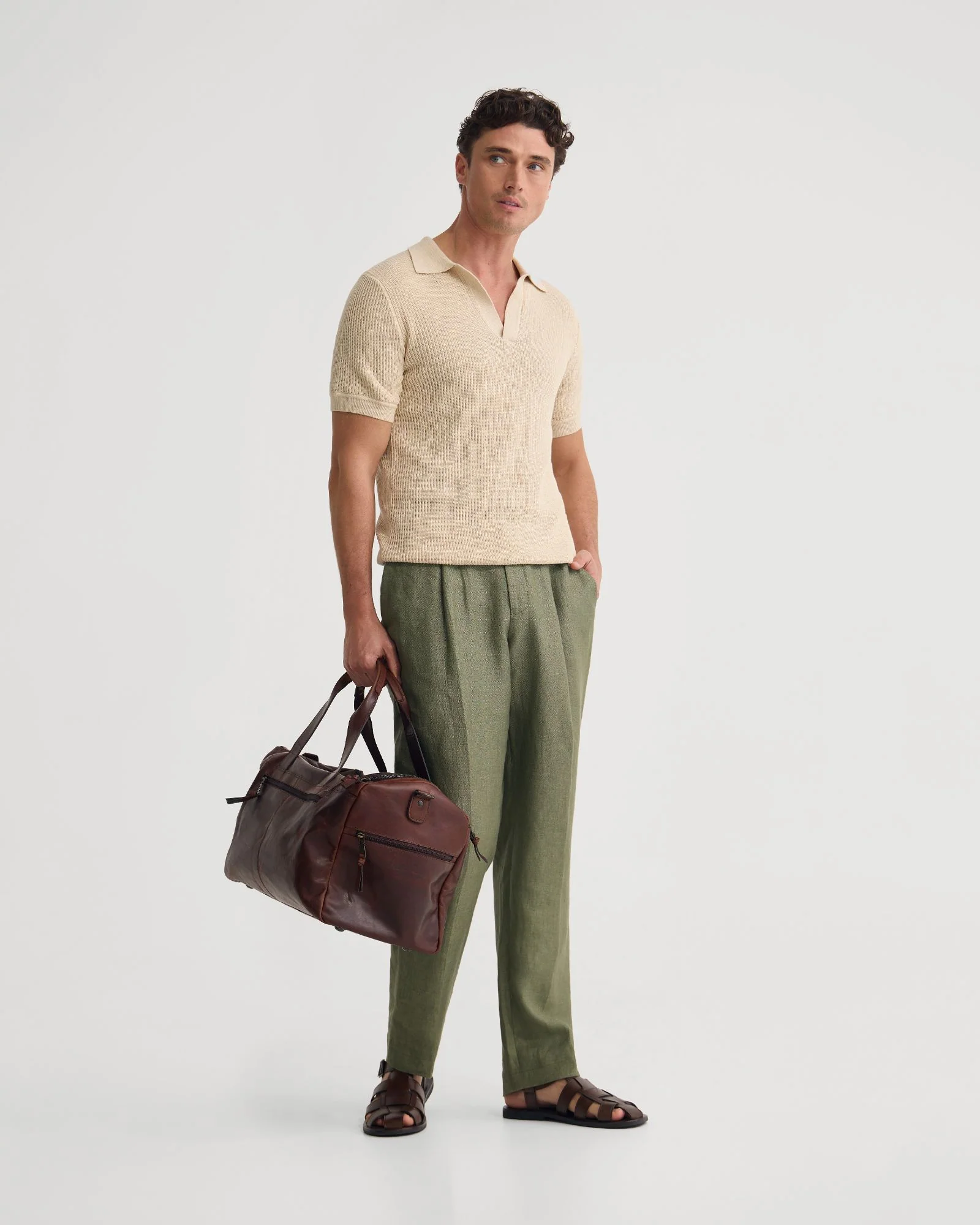 Huck Lined Knitted Polo - Image 24