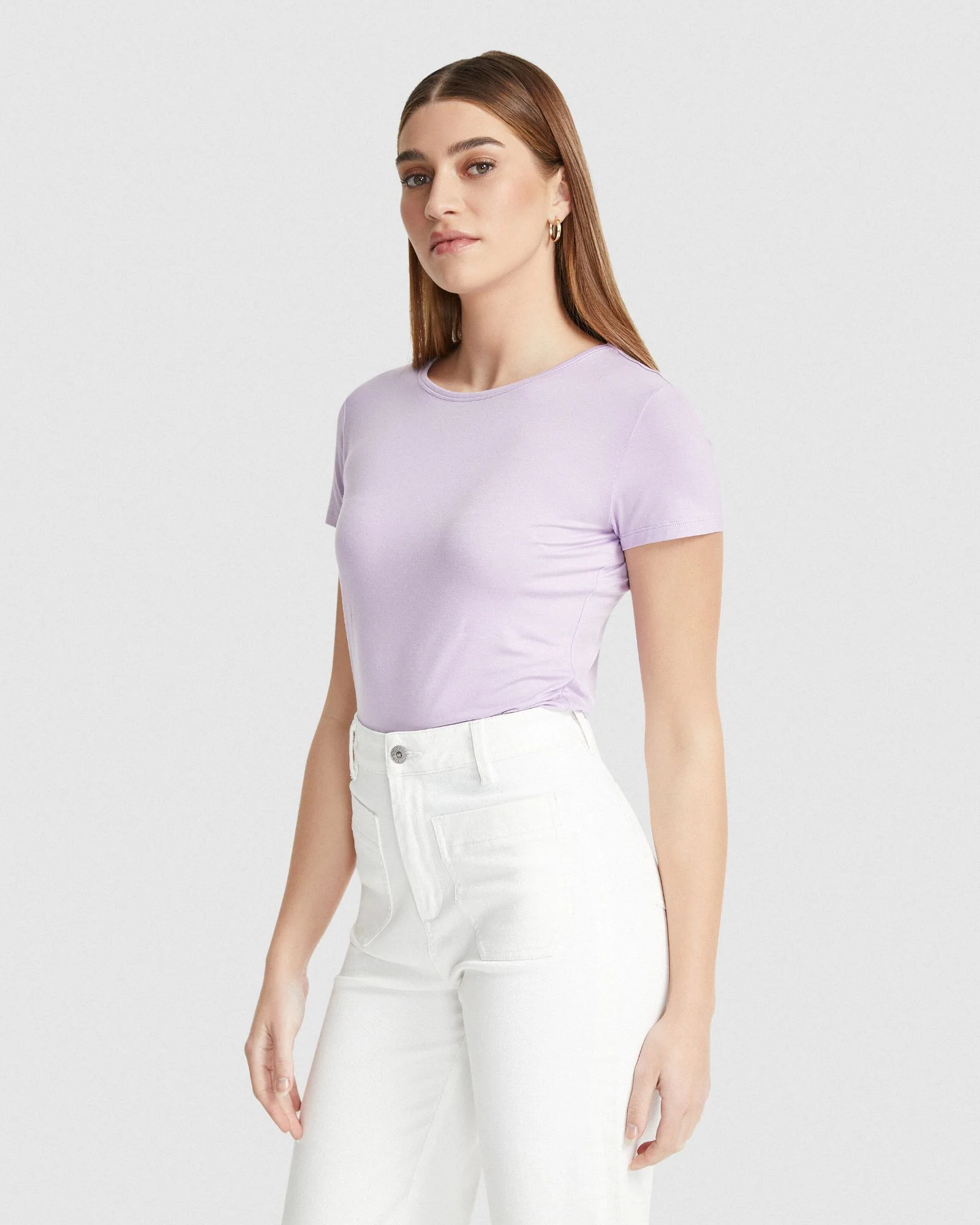 Imogen Fine Knit Crew Neck T-Shirt - Image 2