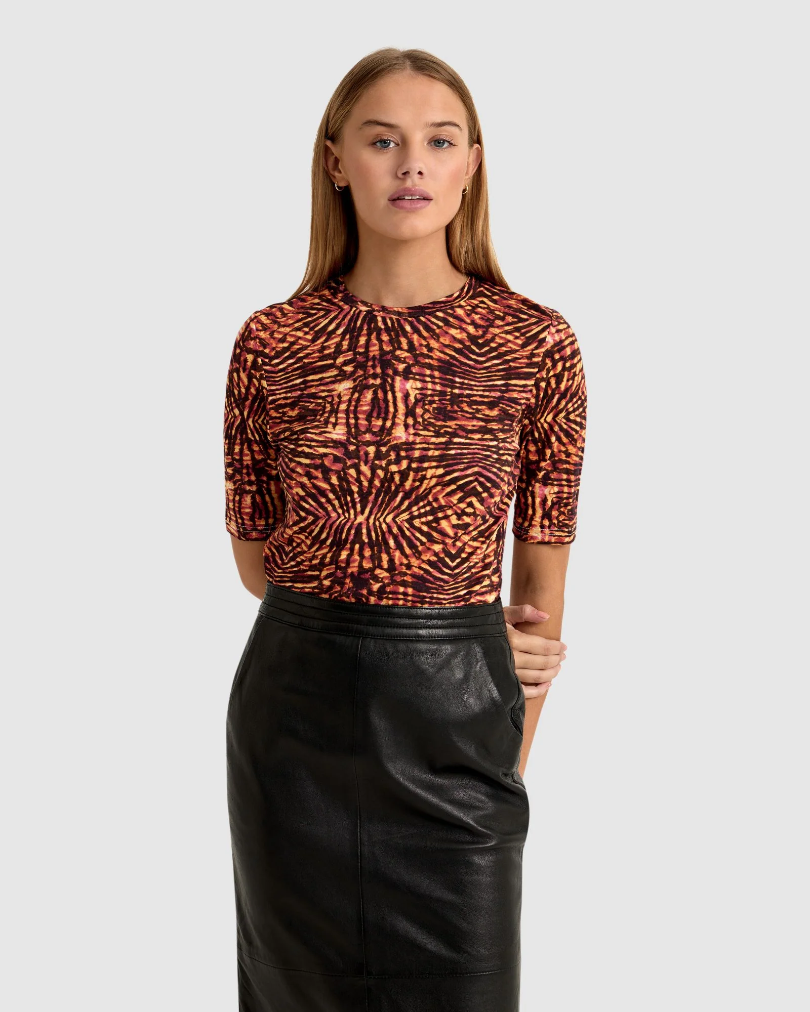 Imogen Printed Jersey T-Shirt - Image 5