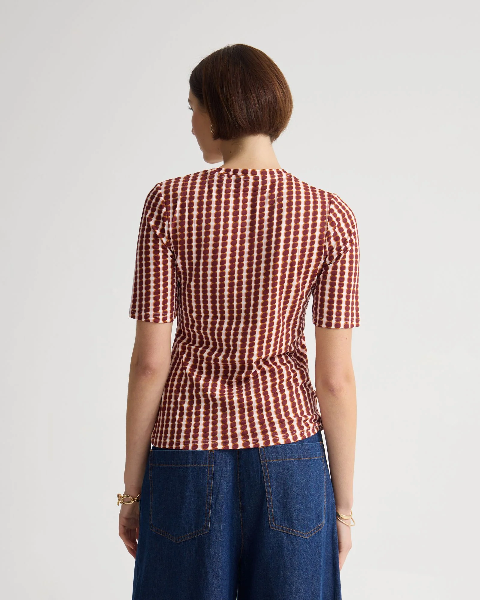Imogen Printed Jersey Top - Image 3