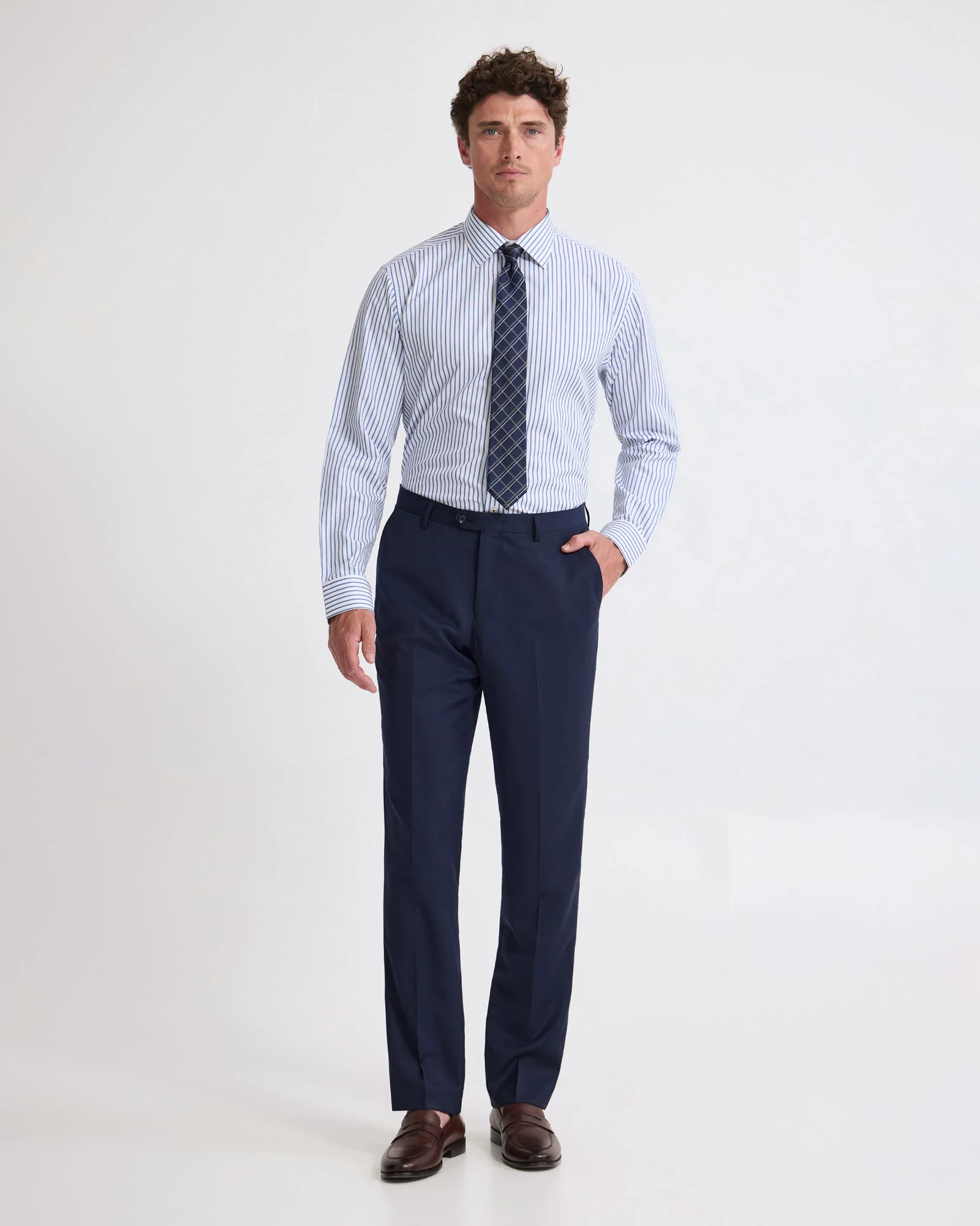 Islington Classic Fit Stripe Shirt - Image 2