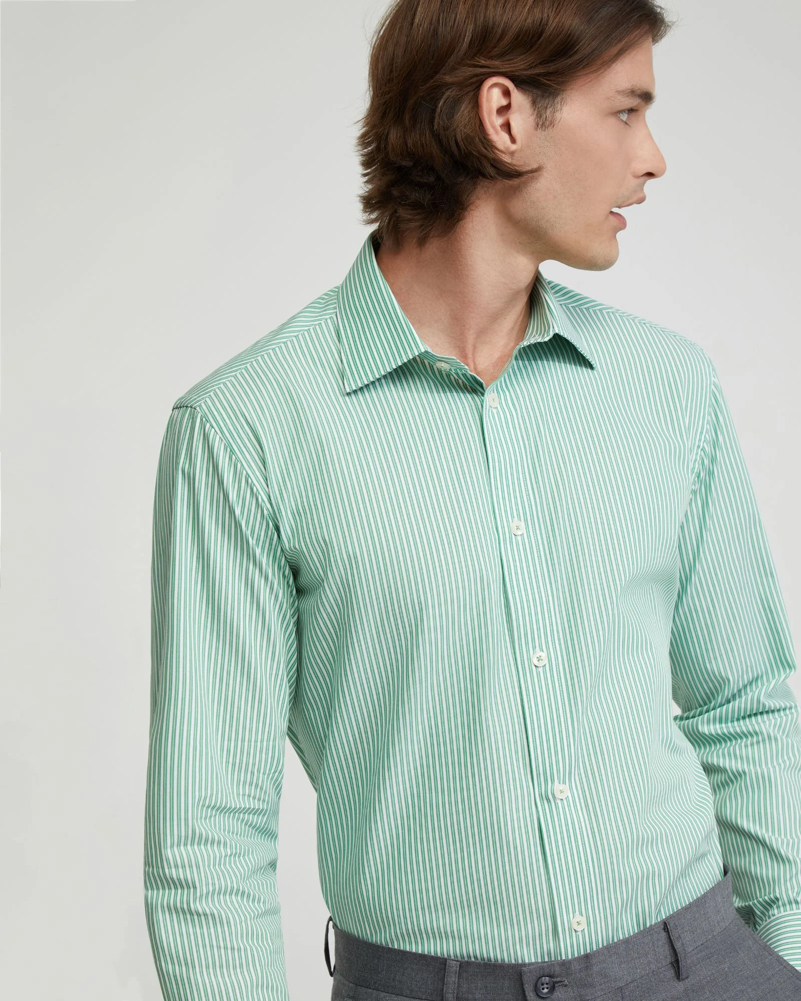 Islington Striped Cotton Shirt - Image 4