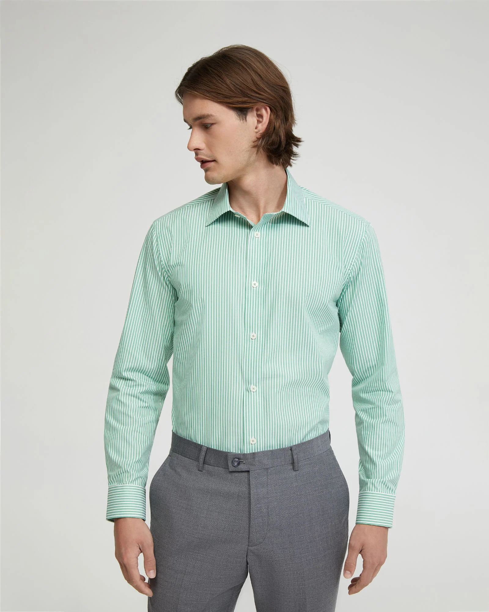 Islington Striped Cotton Shirt - Image 5
