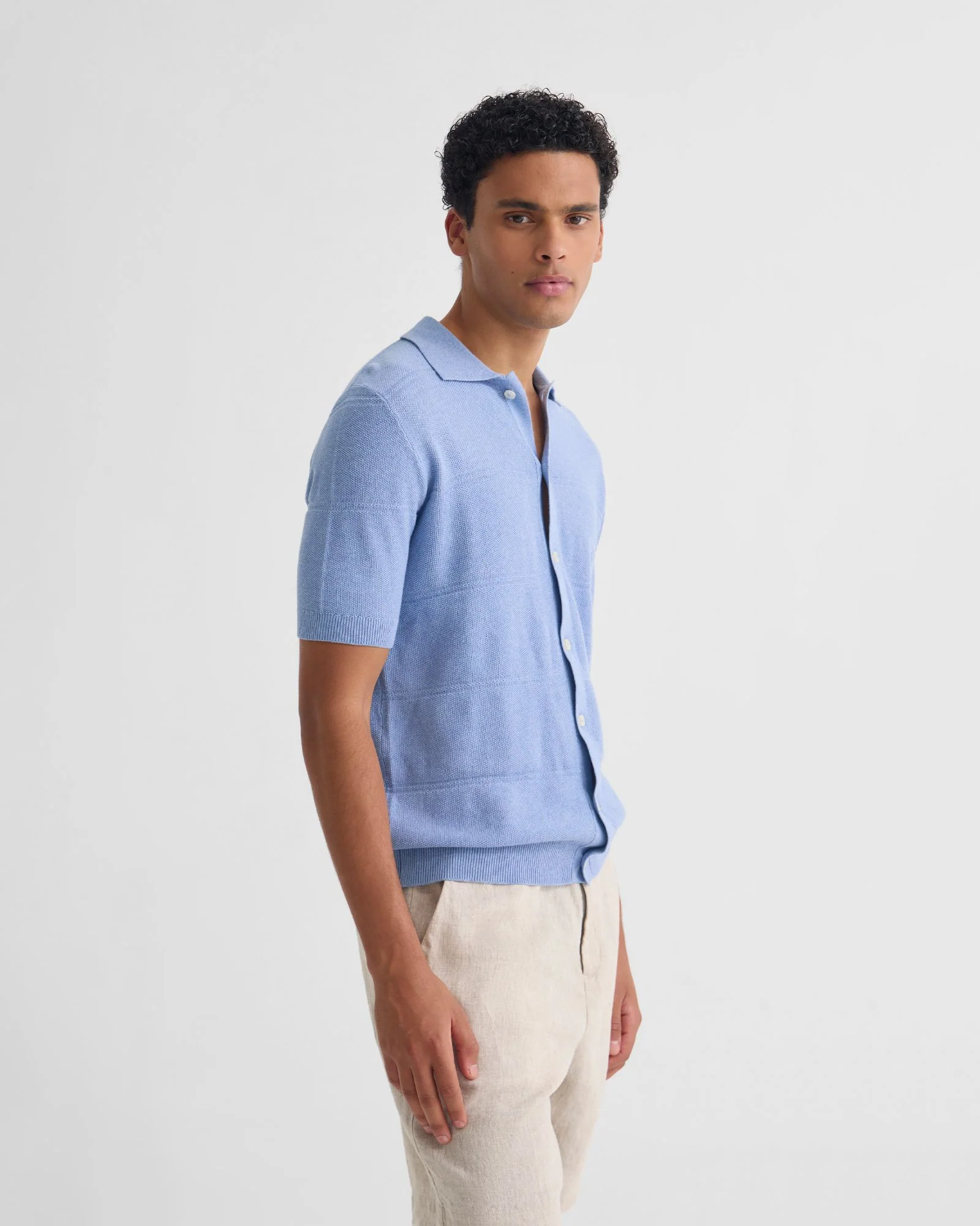 Jack Knitted Button Up Shirt - Image 3