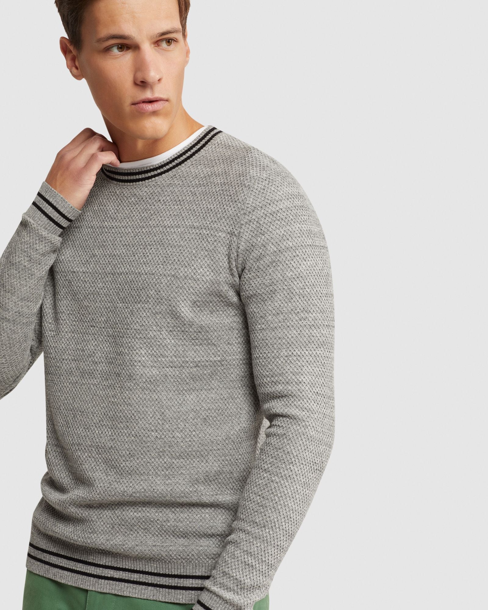 Jack Textured Cotton Tipping Knit - Image 10