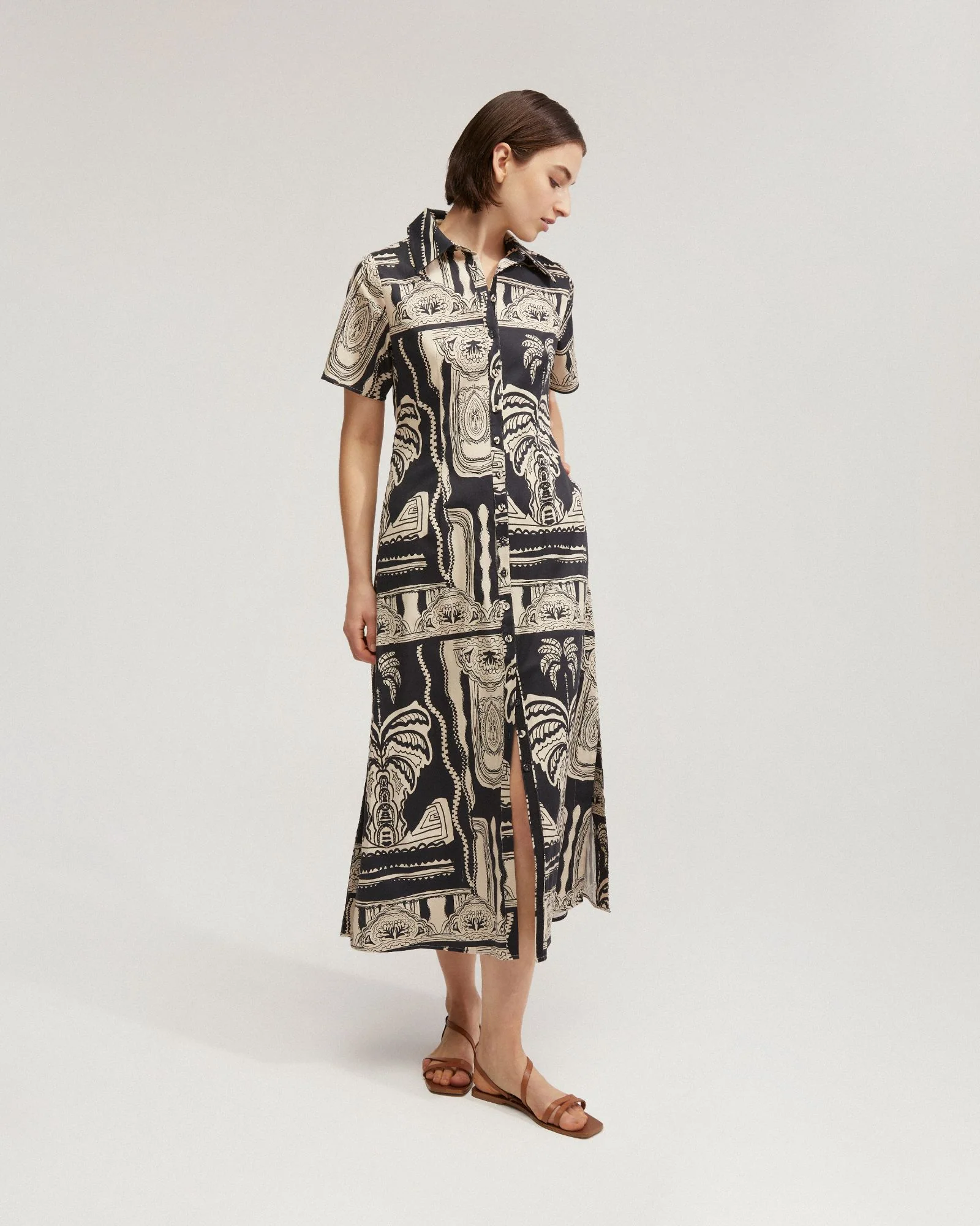 Jasmine Printed Shirt Dress - Image 2