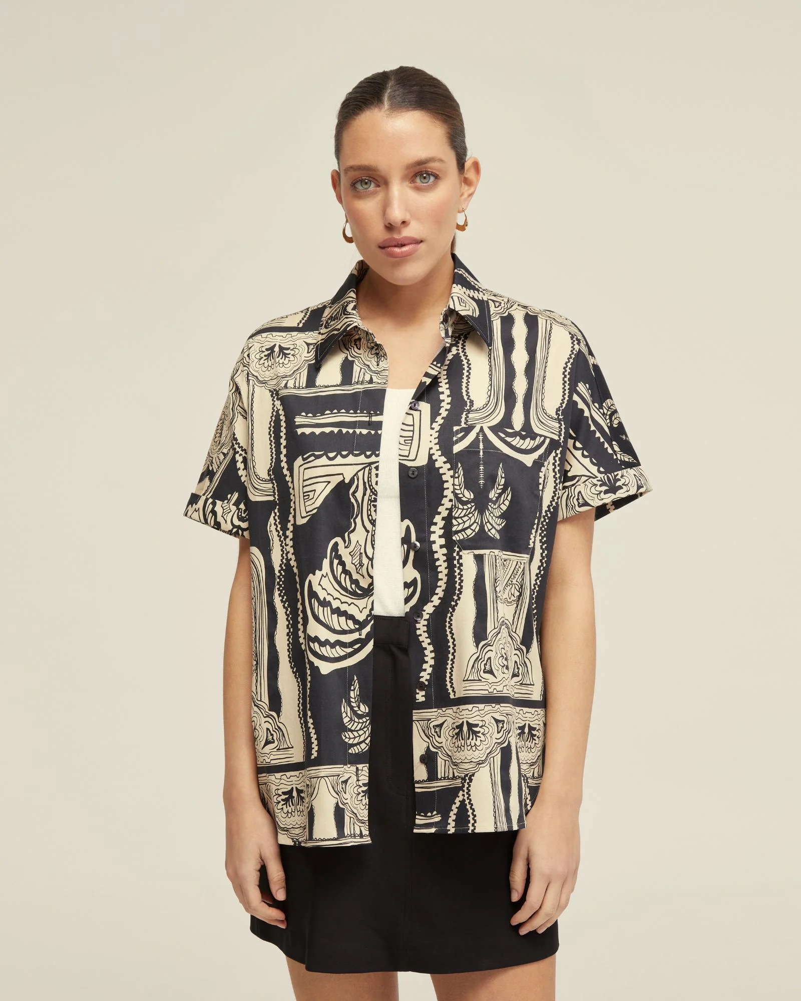 Jasmine Printed Short Sleeve Shirt - Image 5