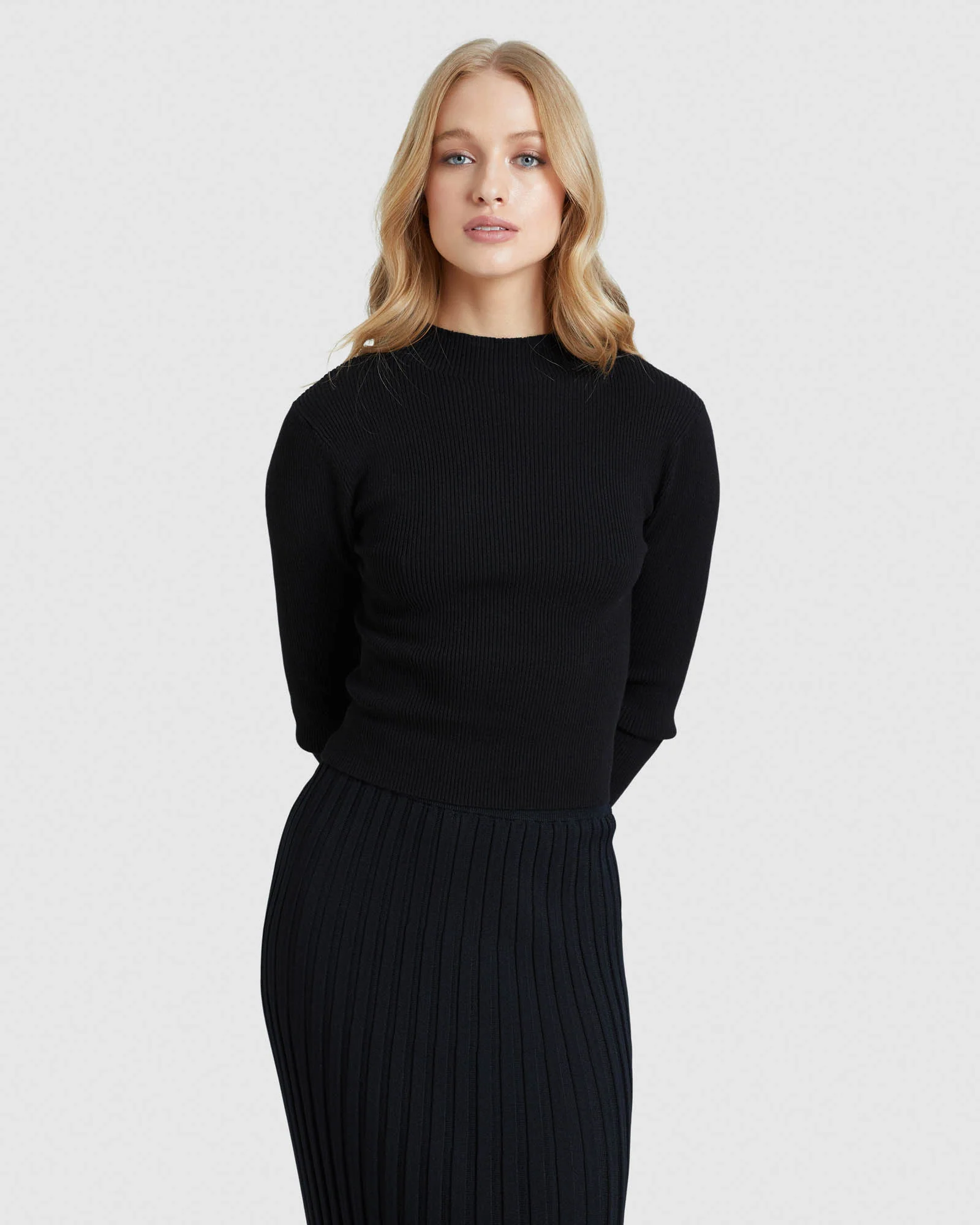 Jessica Long Sleeve Rib Crop Knit - Image 14