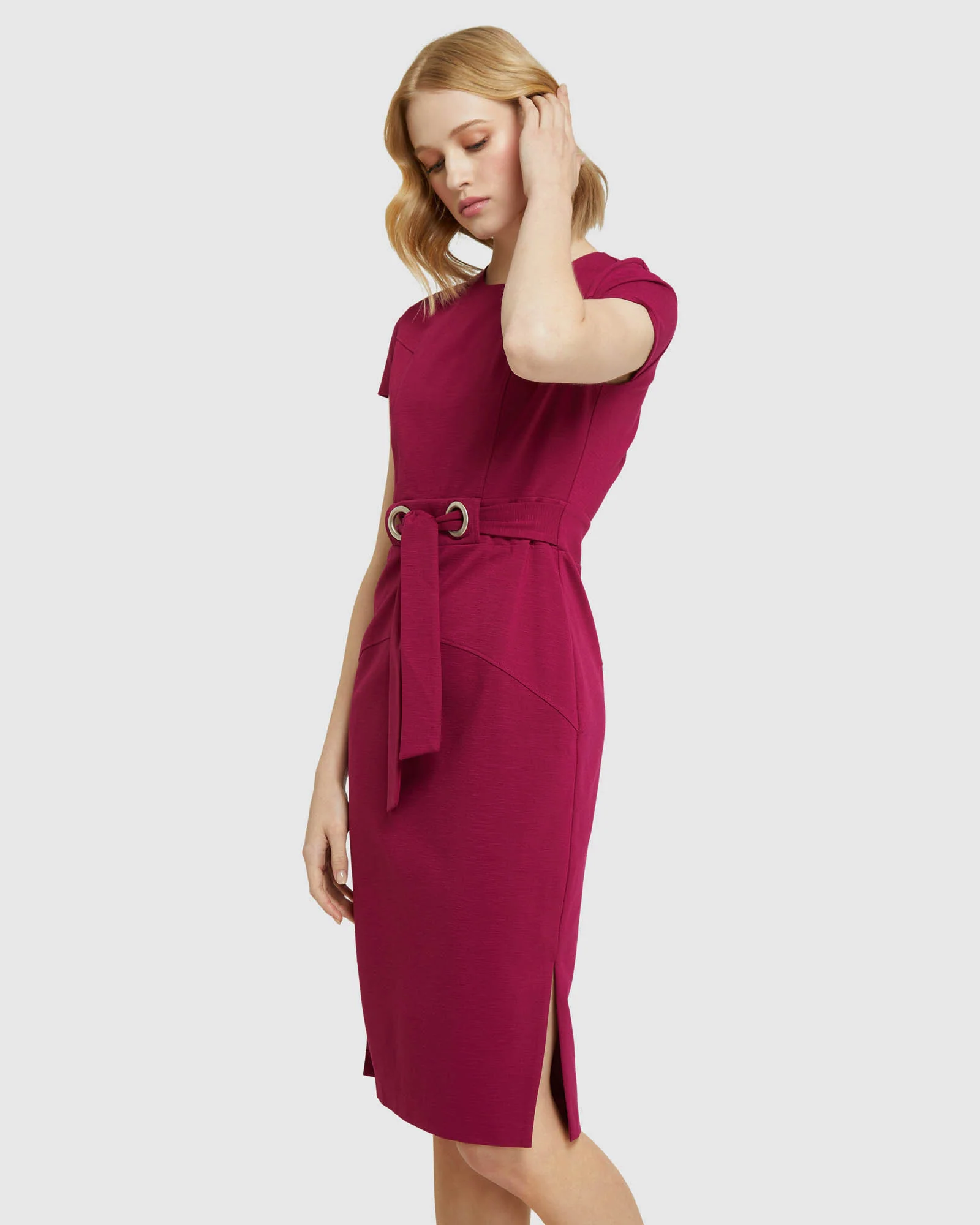 Juliette Eyelet Dtl Ponti Dress - Image 10