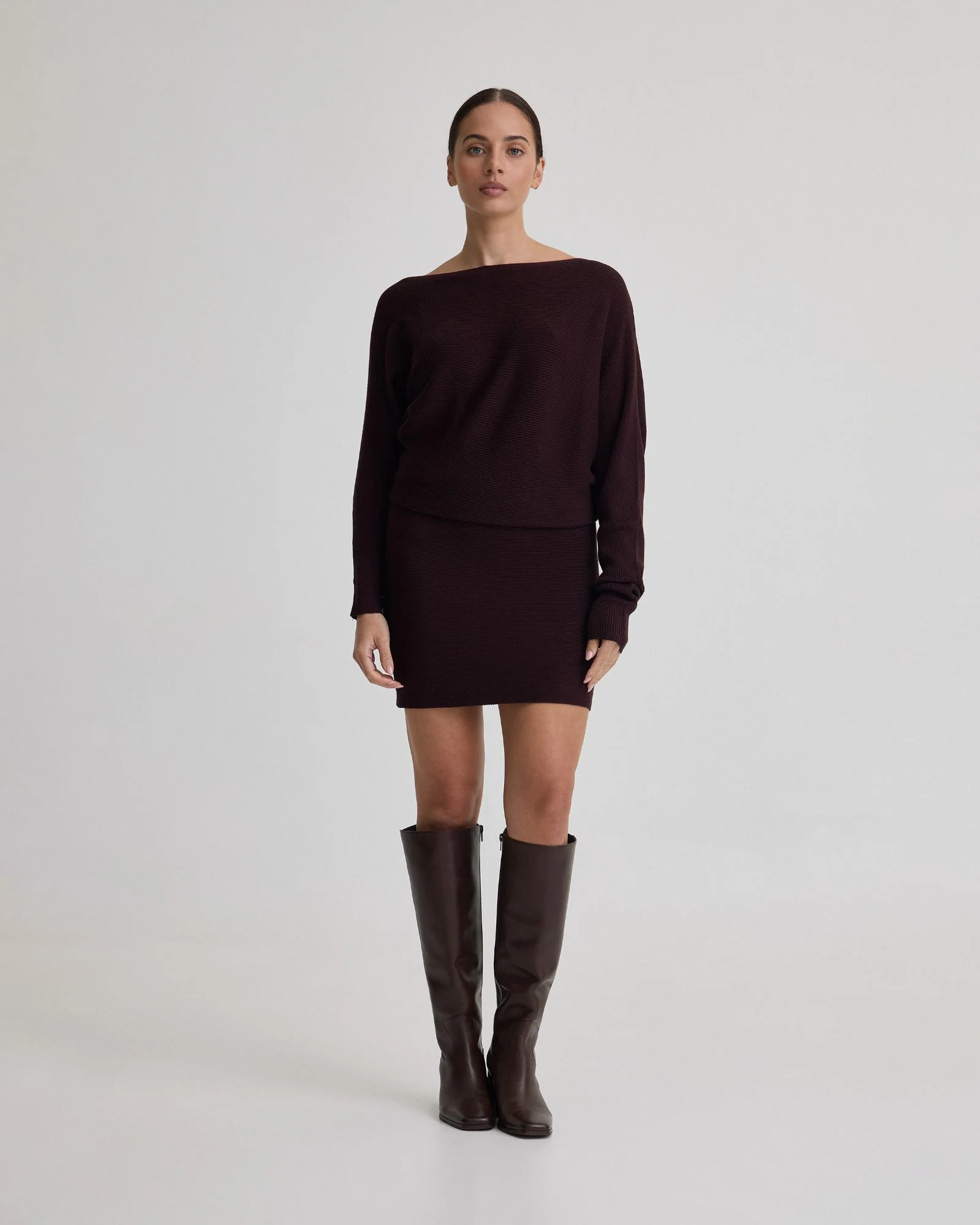 Juliette Knitted Rib Dress - Image 11
