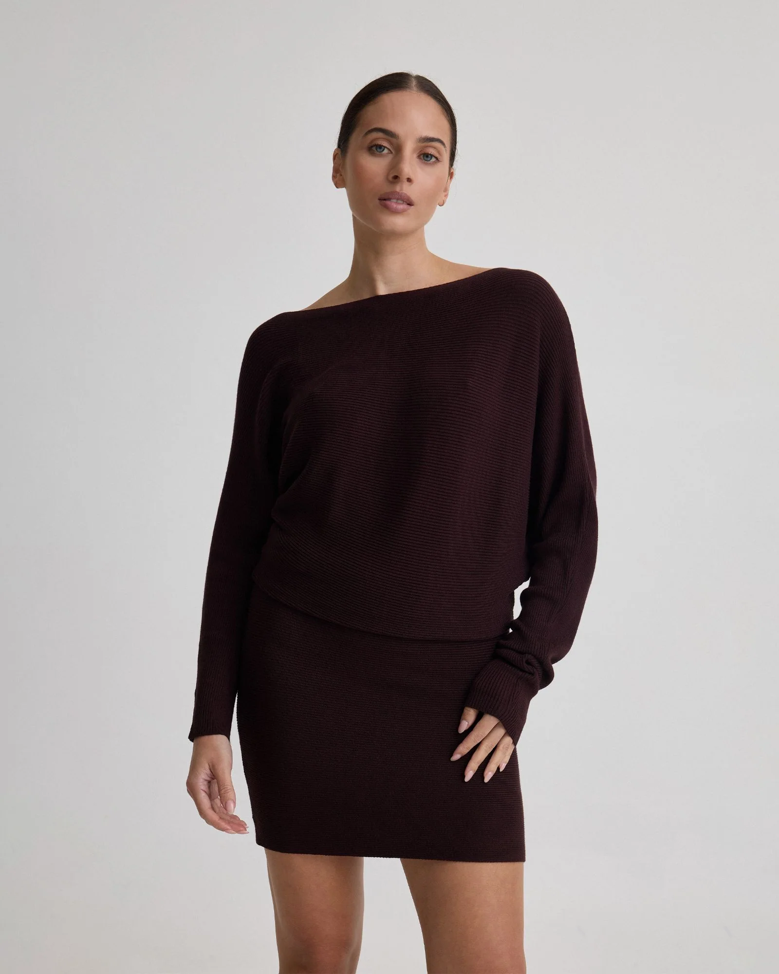 Juliette Knitted Rib Dress - Image 12