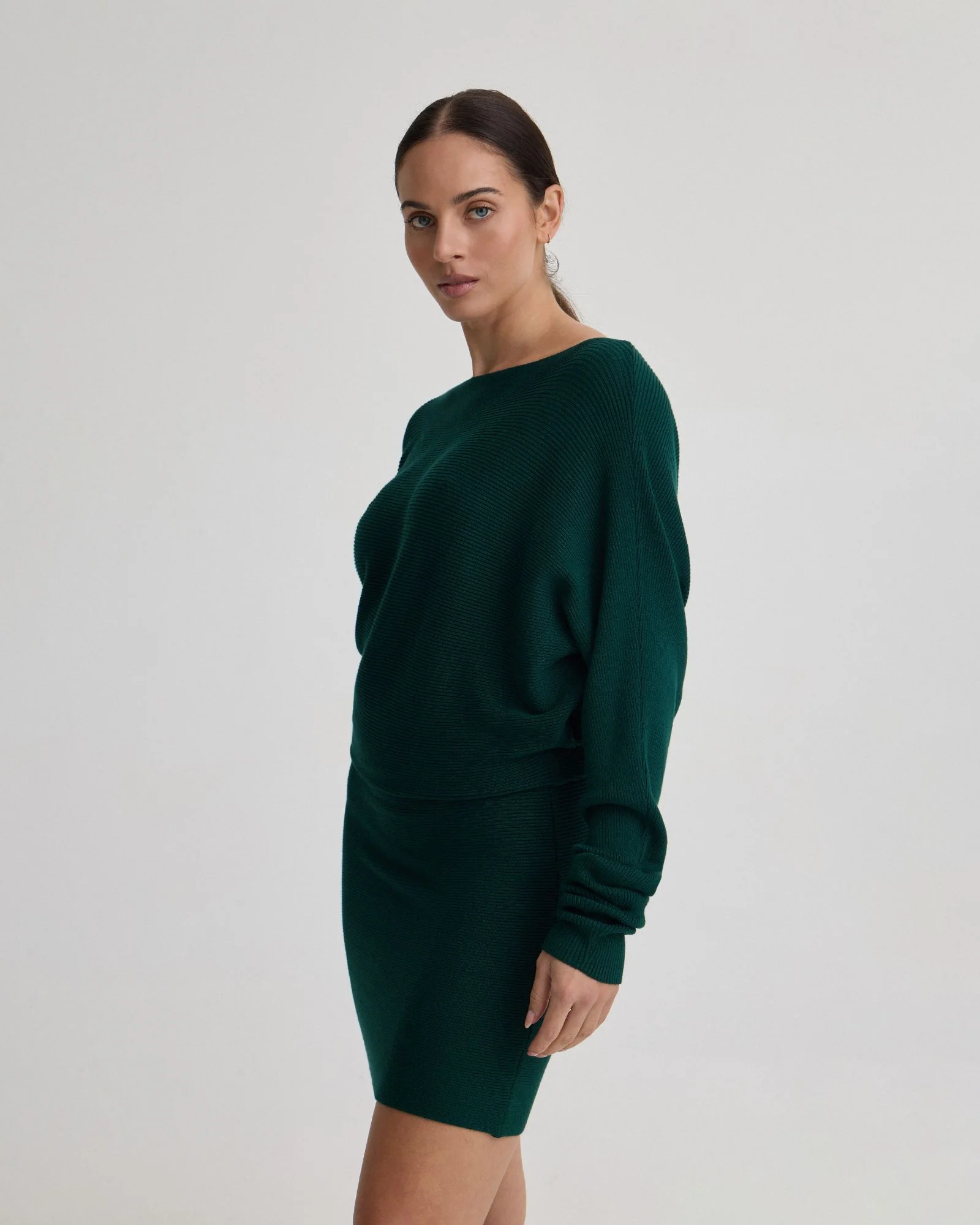 Juliette Knitted Rib Dress - Image 2