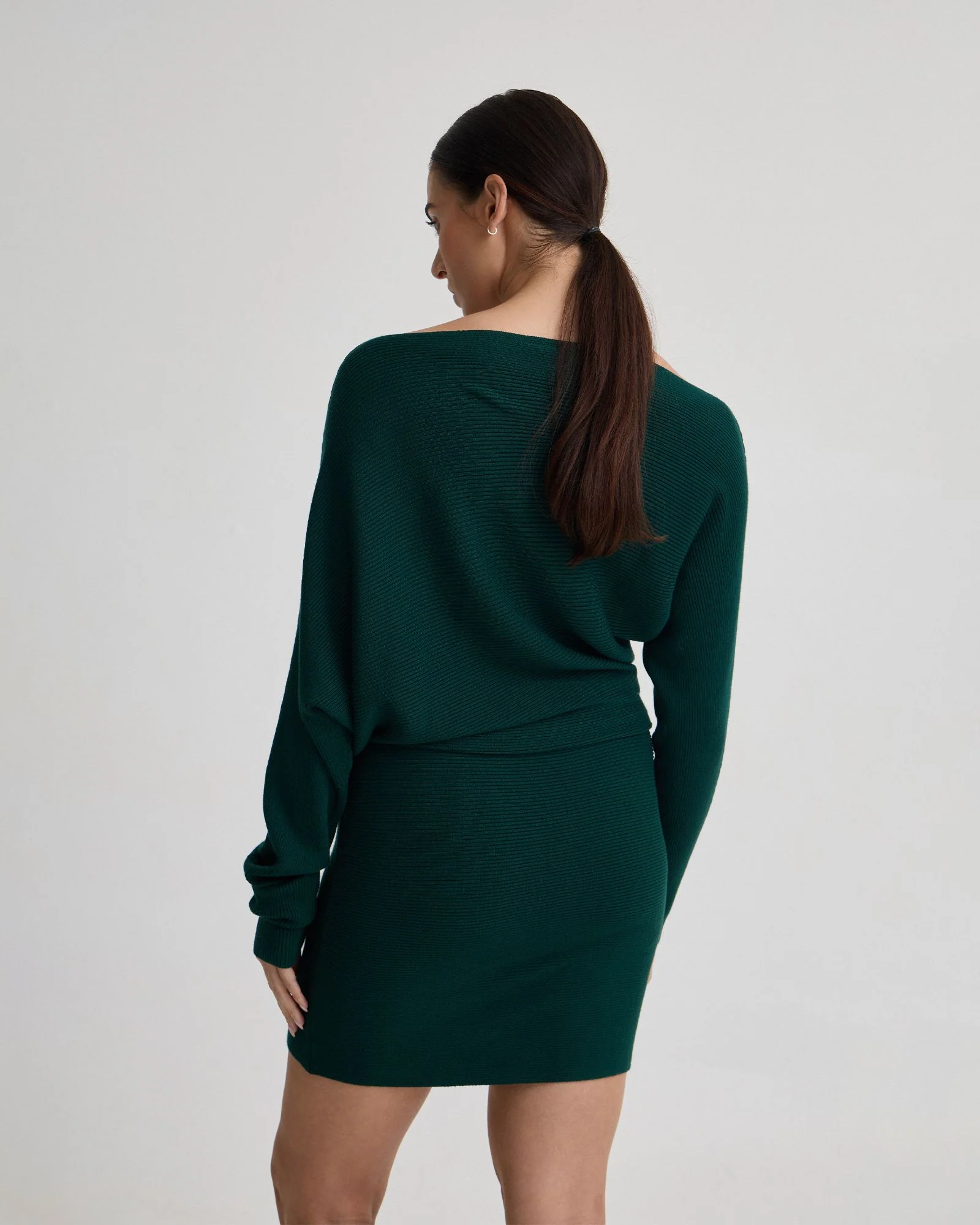 Juliette Knitted Rib Dress - Image 3