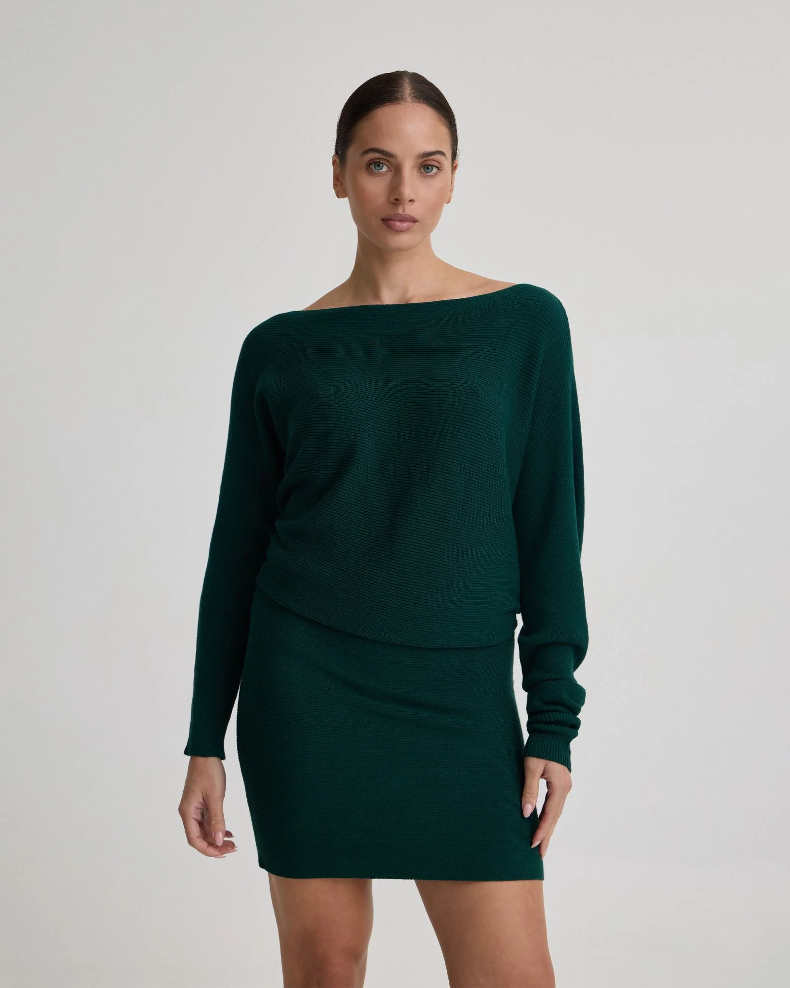 Juliette Knitted Rib Dress - Image 4