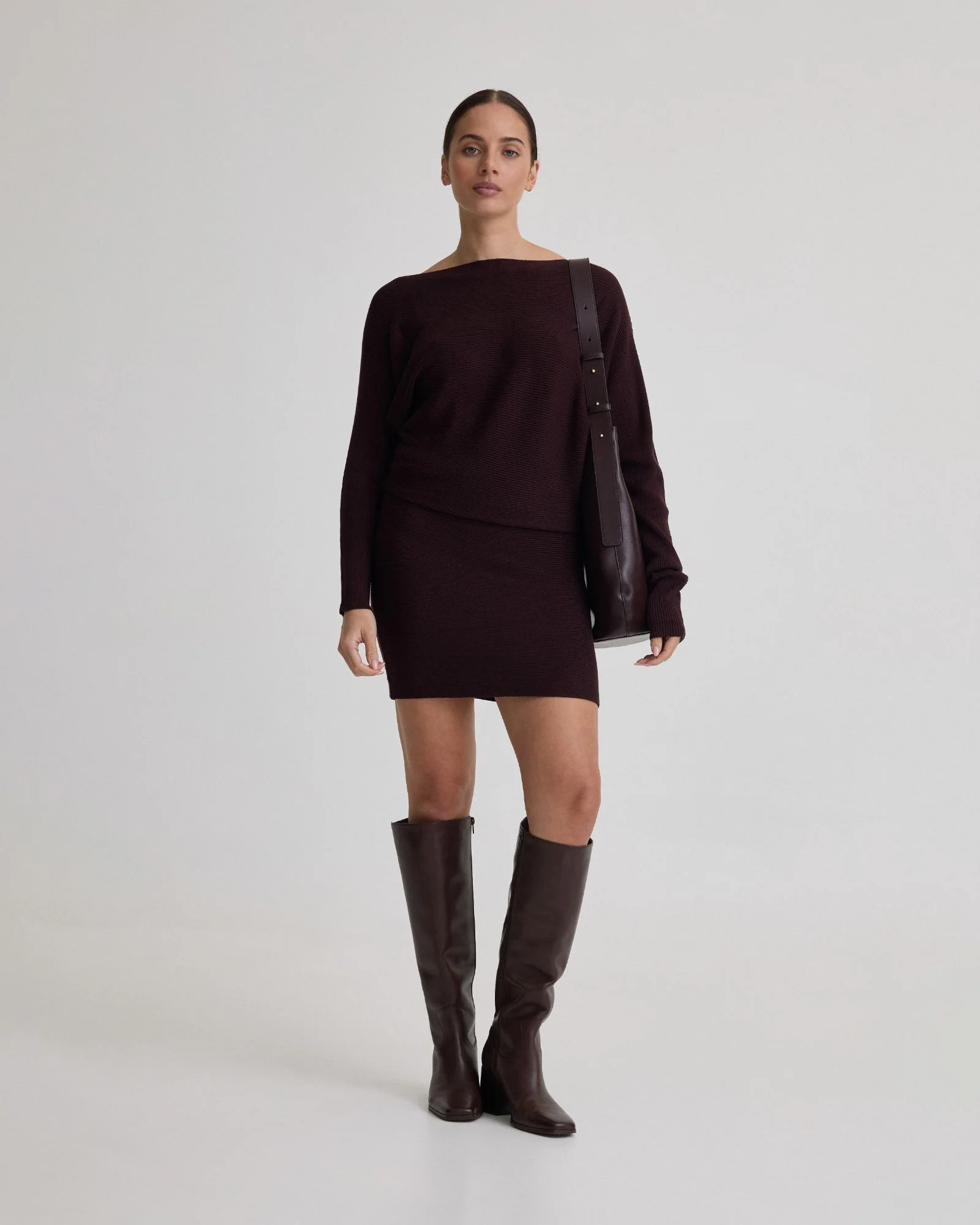 Juliette Knitted Rib Dress - Image 9