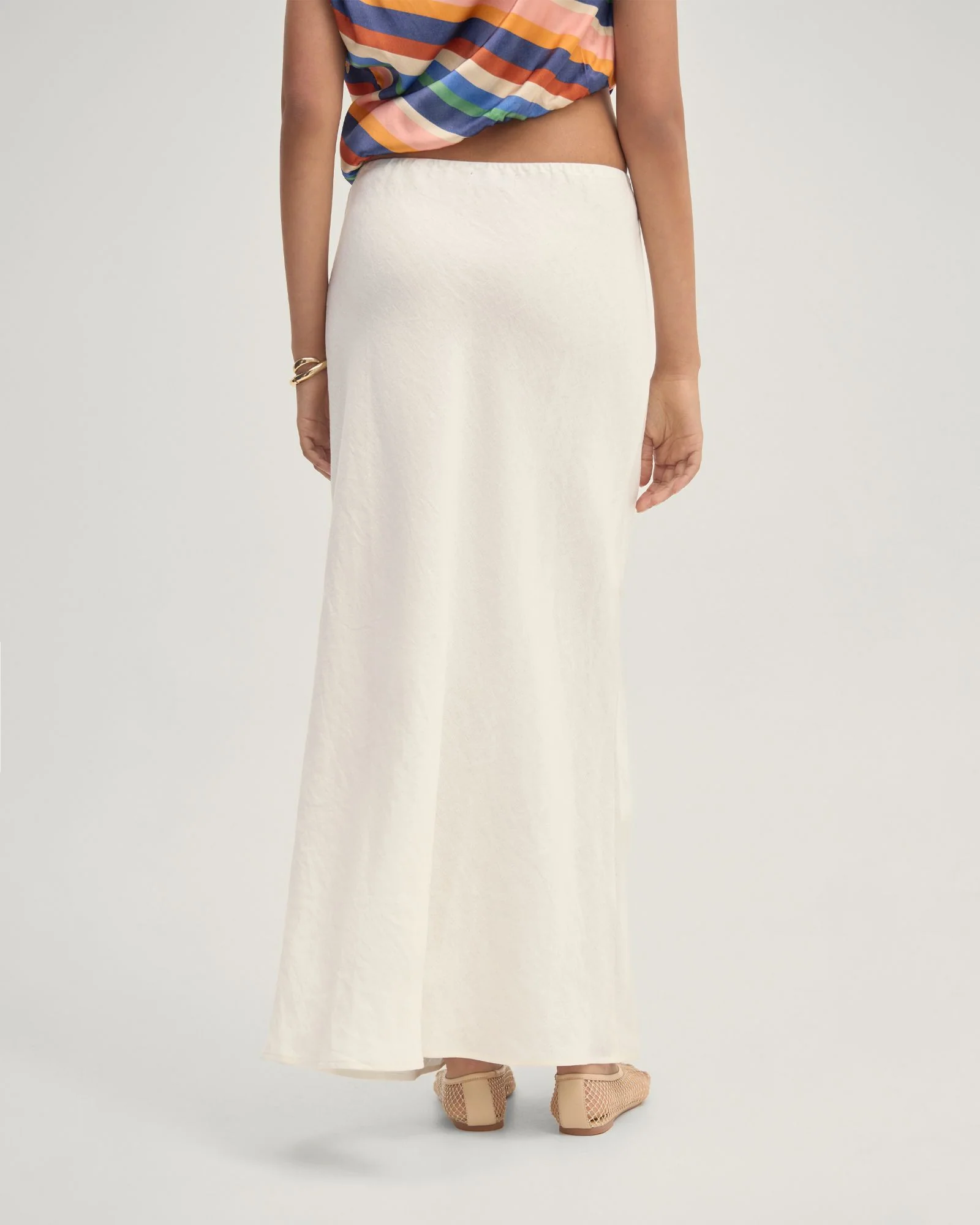 Kacie Linen Bias Skirt - Image 3