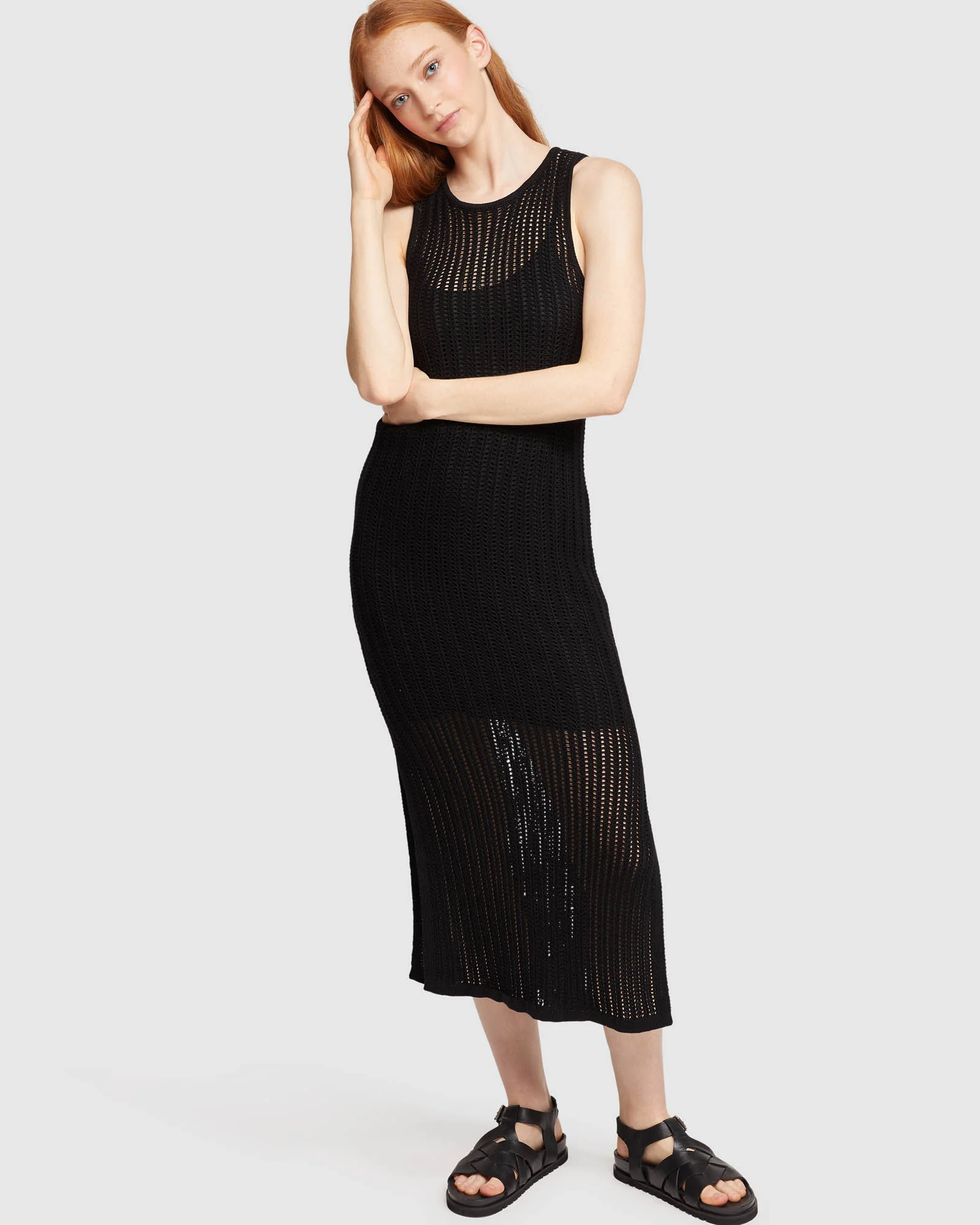 Katherine Knit Dress With Slip - Image 10