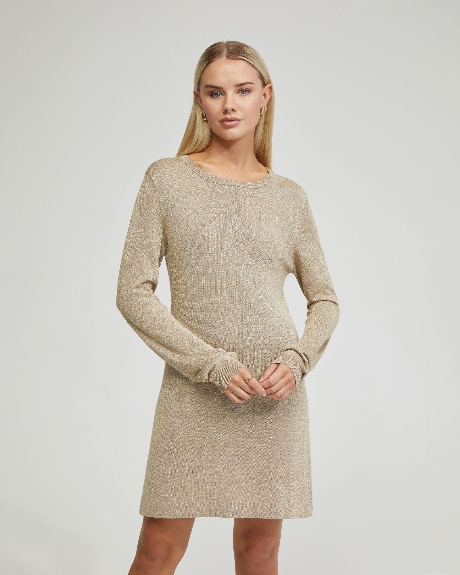 Katrine Metallic Mini Dress - Image 5