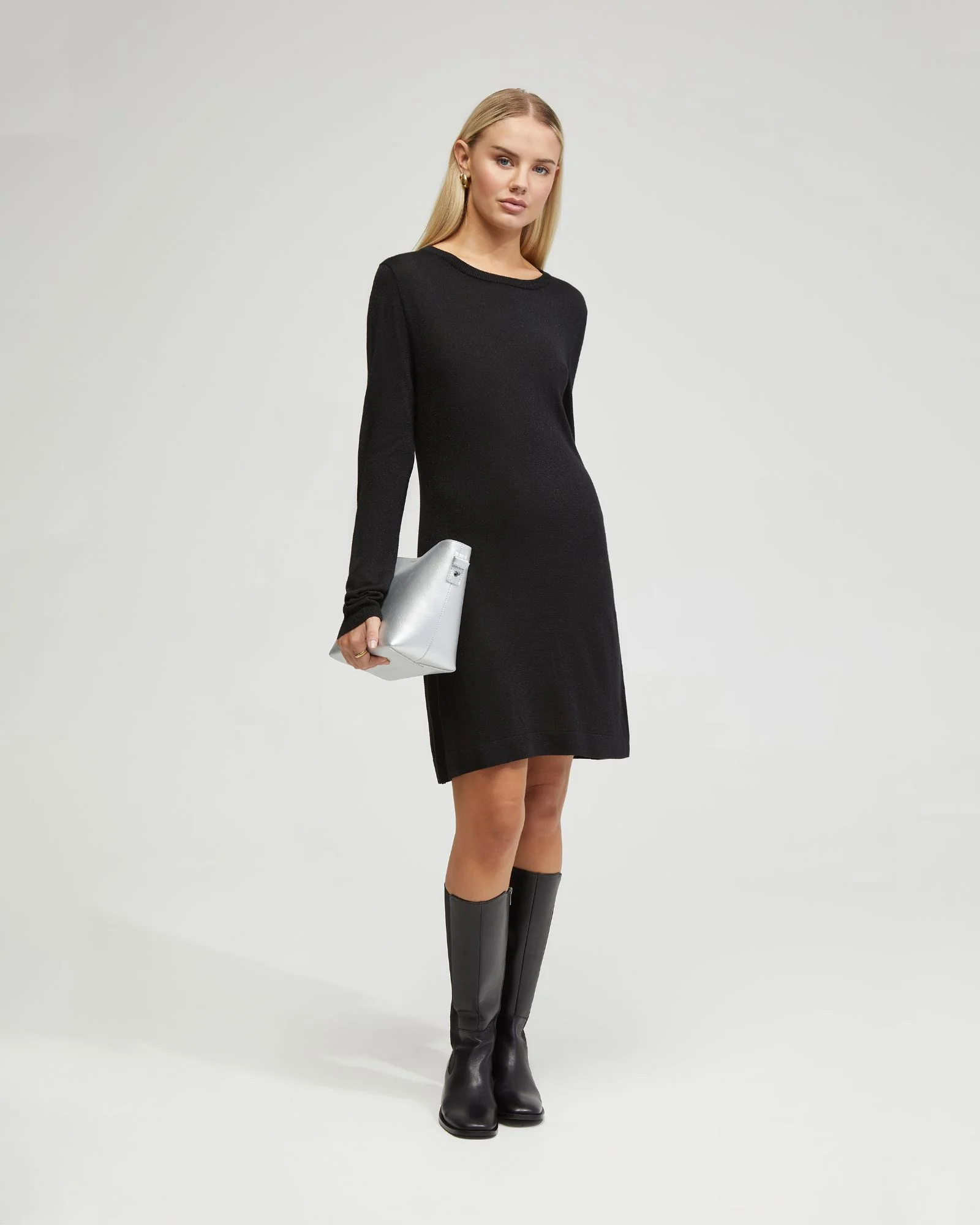 Katrine Metallic Mini Dress - Image 7