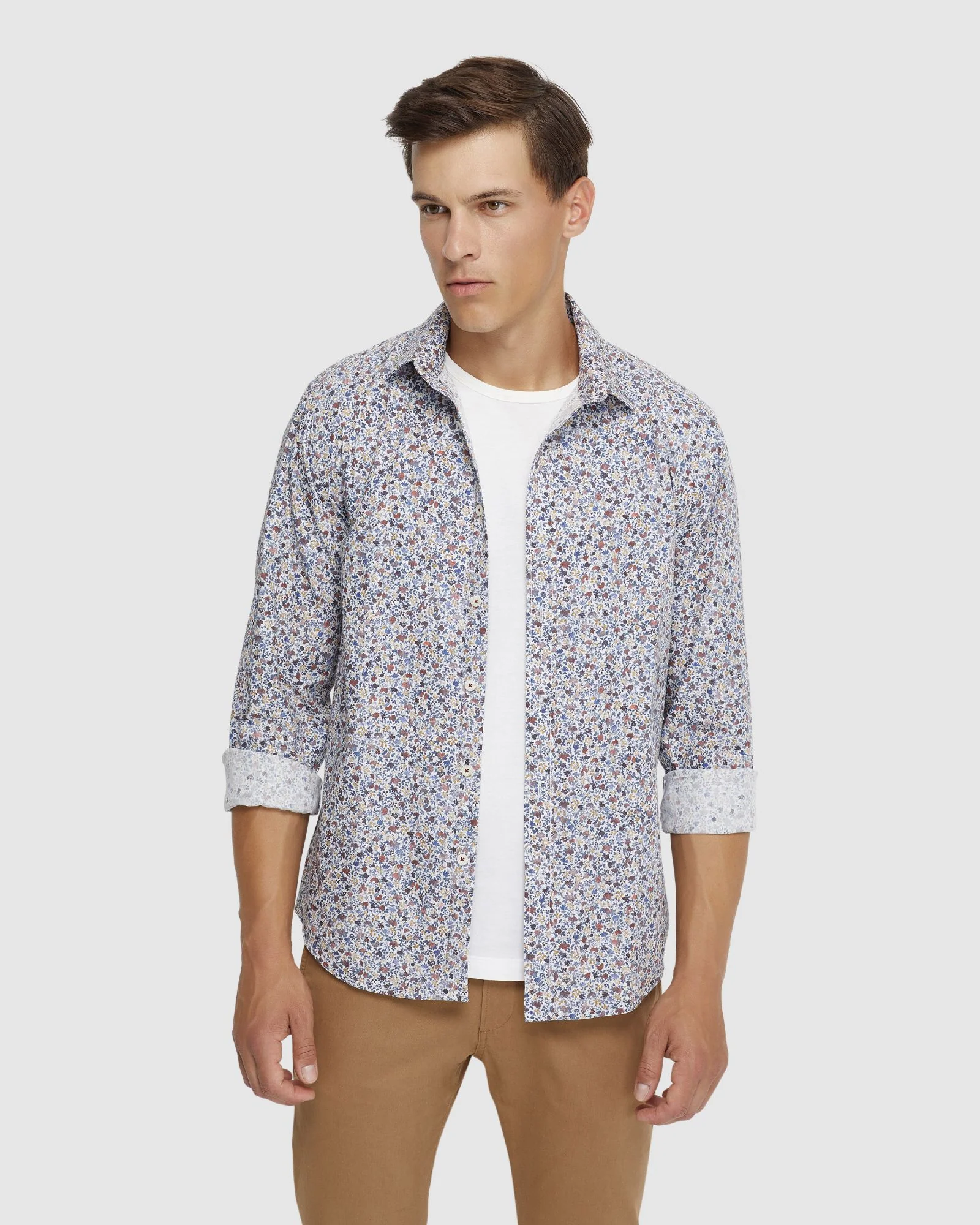Kenton Floral Print Cotton Shirt - Image 11