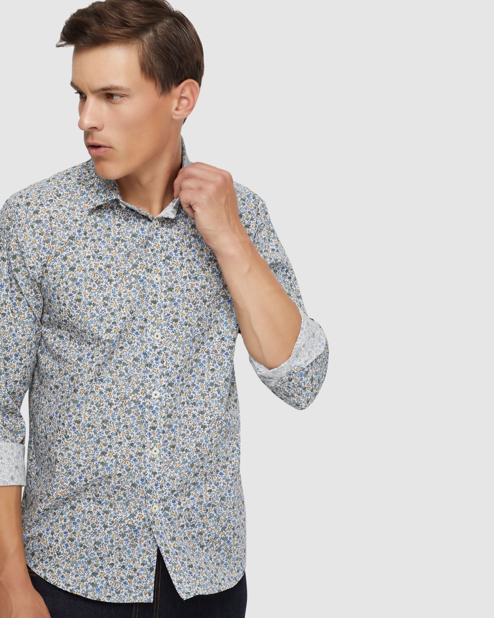 Kenton Floral Print Cotton Shirt - Image 4