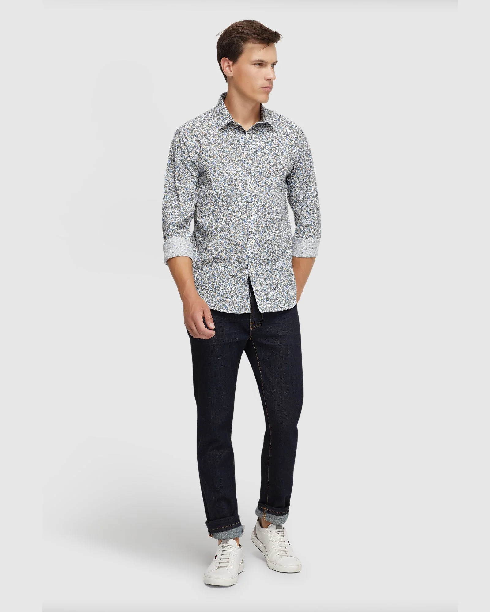 Kenton Floral Print Cotton Shirt - Image 5