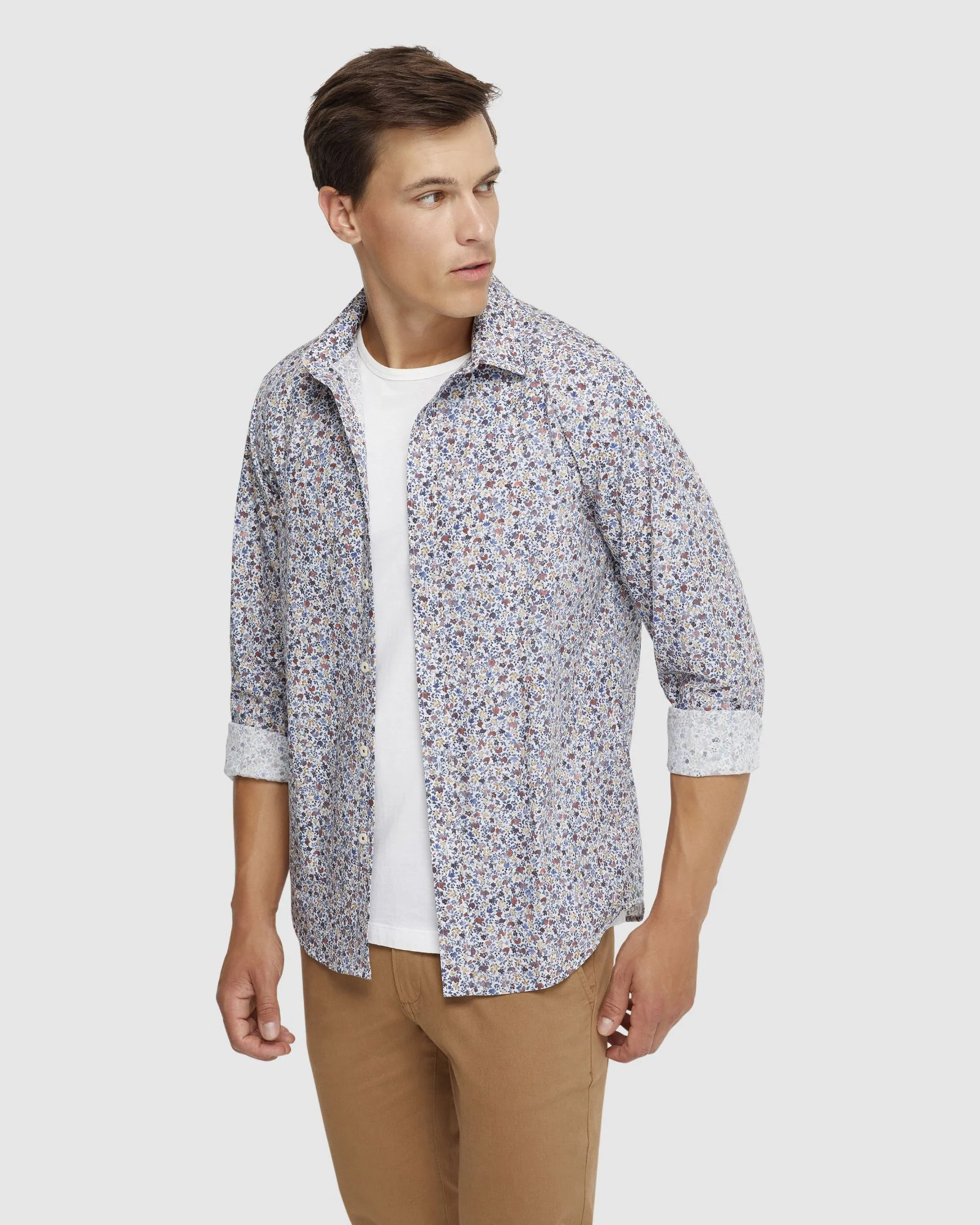 Kenton Floral Print Cotton Shirt - Image 8