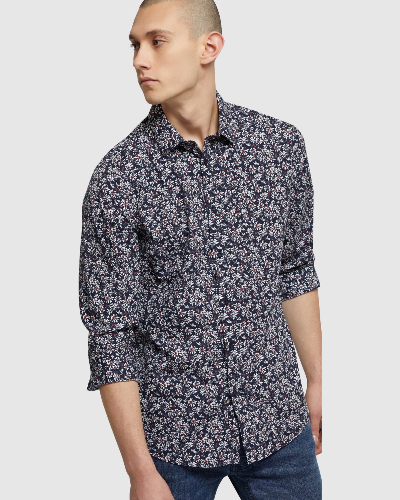 Kenton Floral Printed Regular Shirt - Image 4