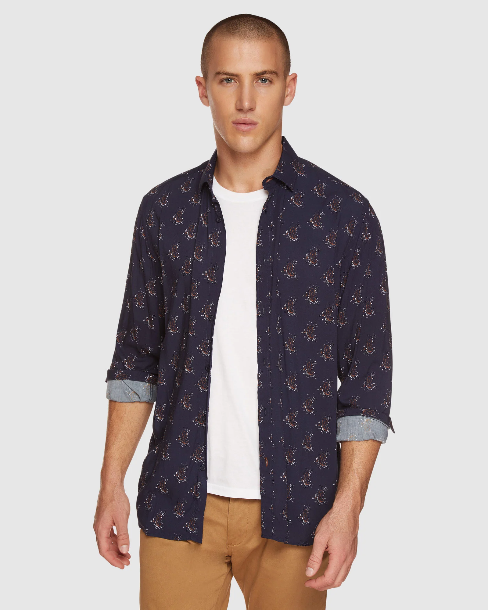 Kenton Paisley Print Regular Shirt
