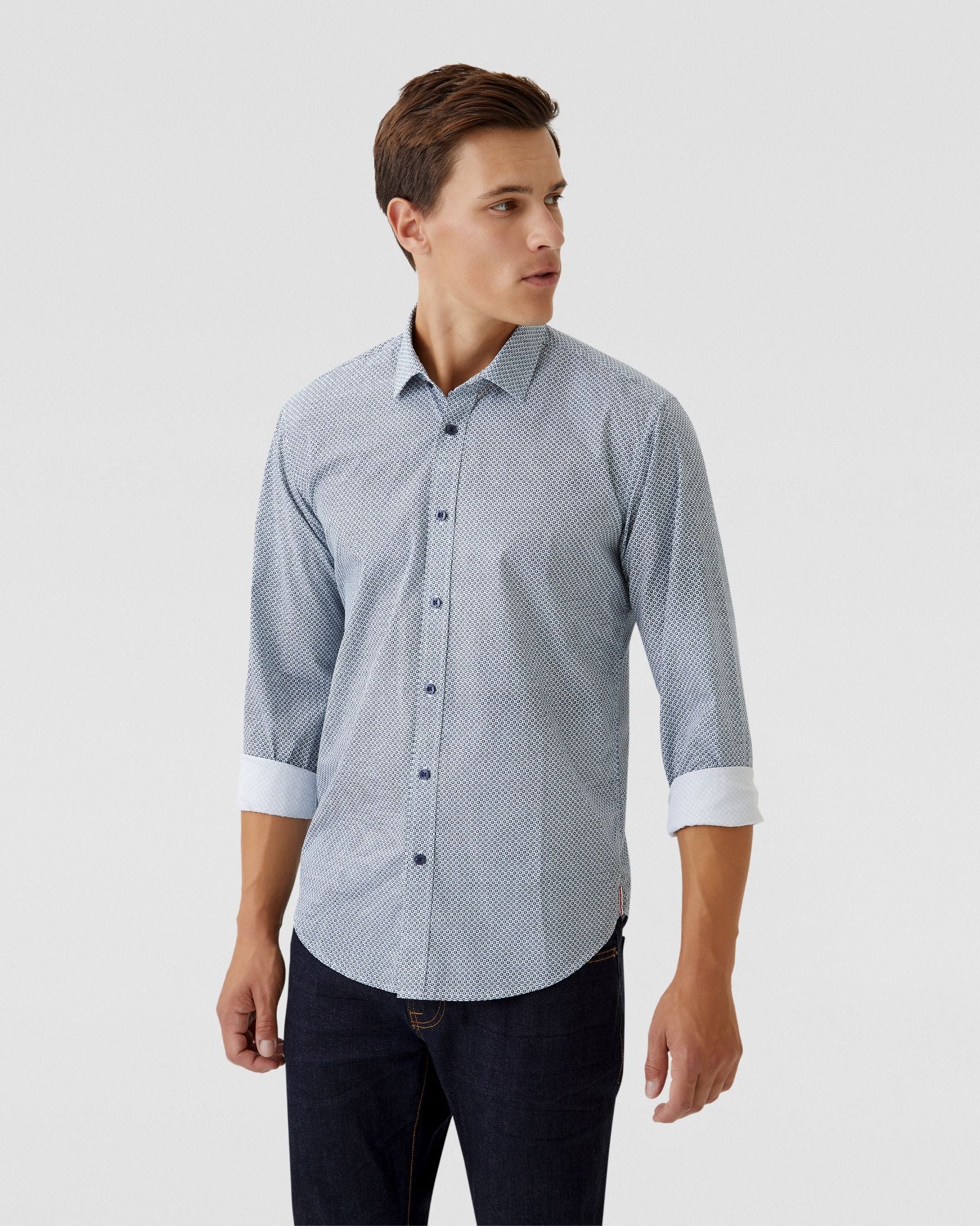 Kenton Printed Cotton Shirt - Image 2