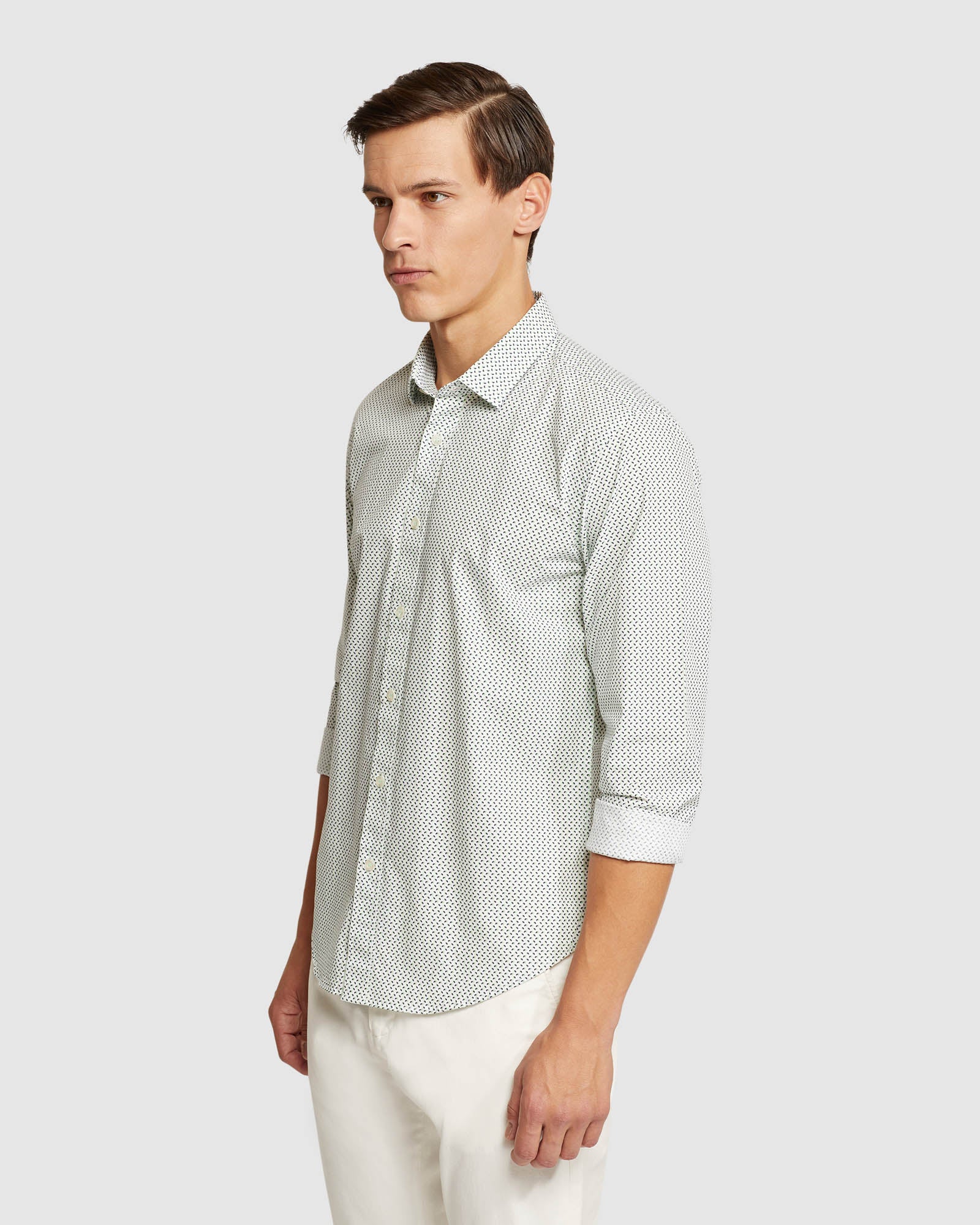 Kenton Printed Cotton Shirt - Image 8