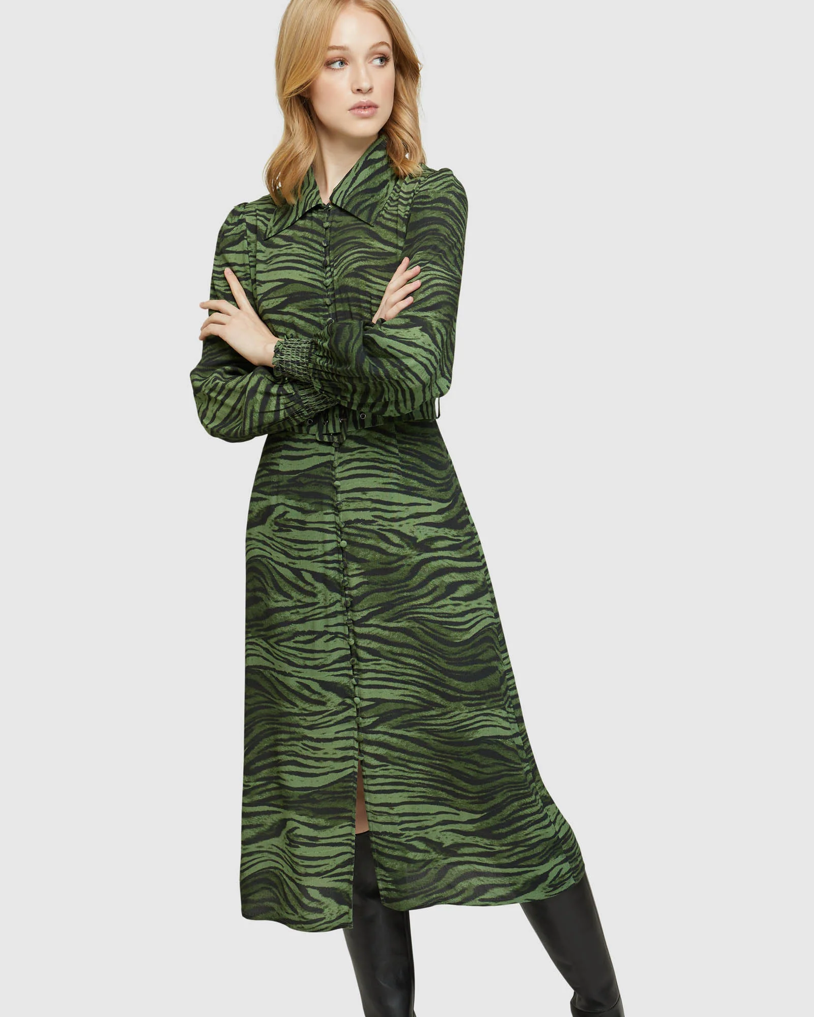 Kira Animal Print Dress - Image 4