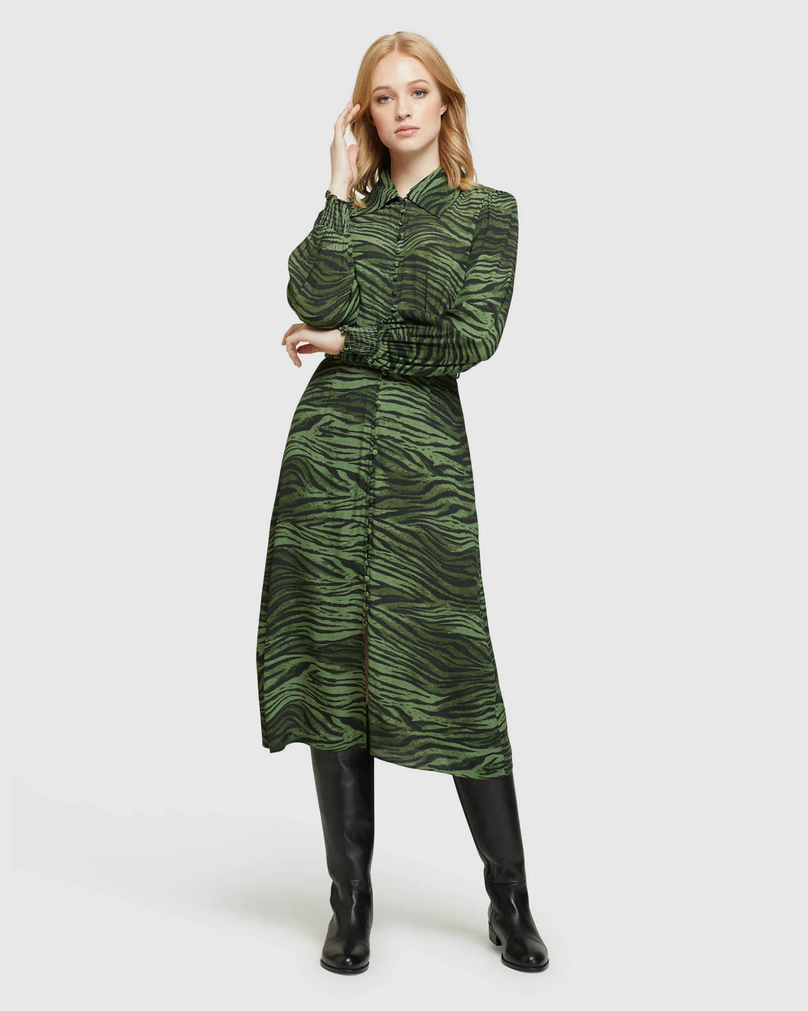 Kira Animal Print Dress - Image 5