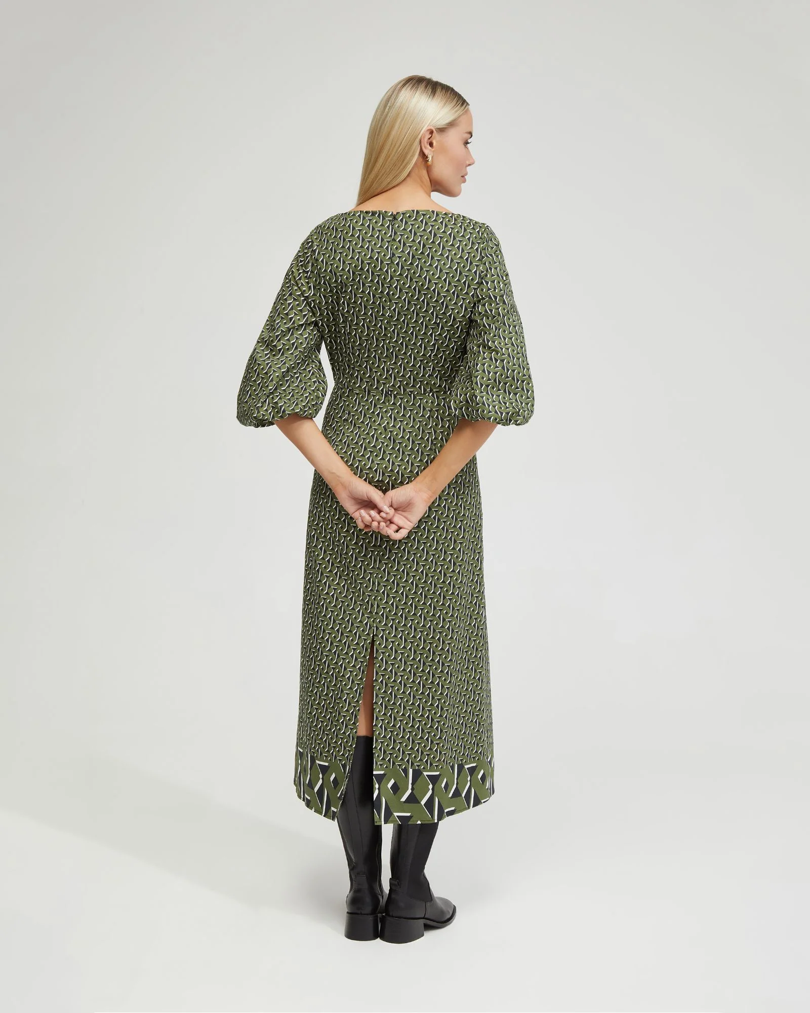 Krista Boarder Print Dress - Image 3