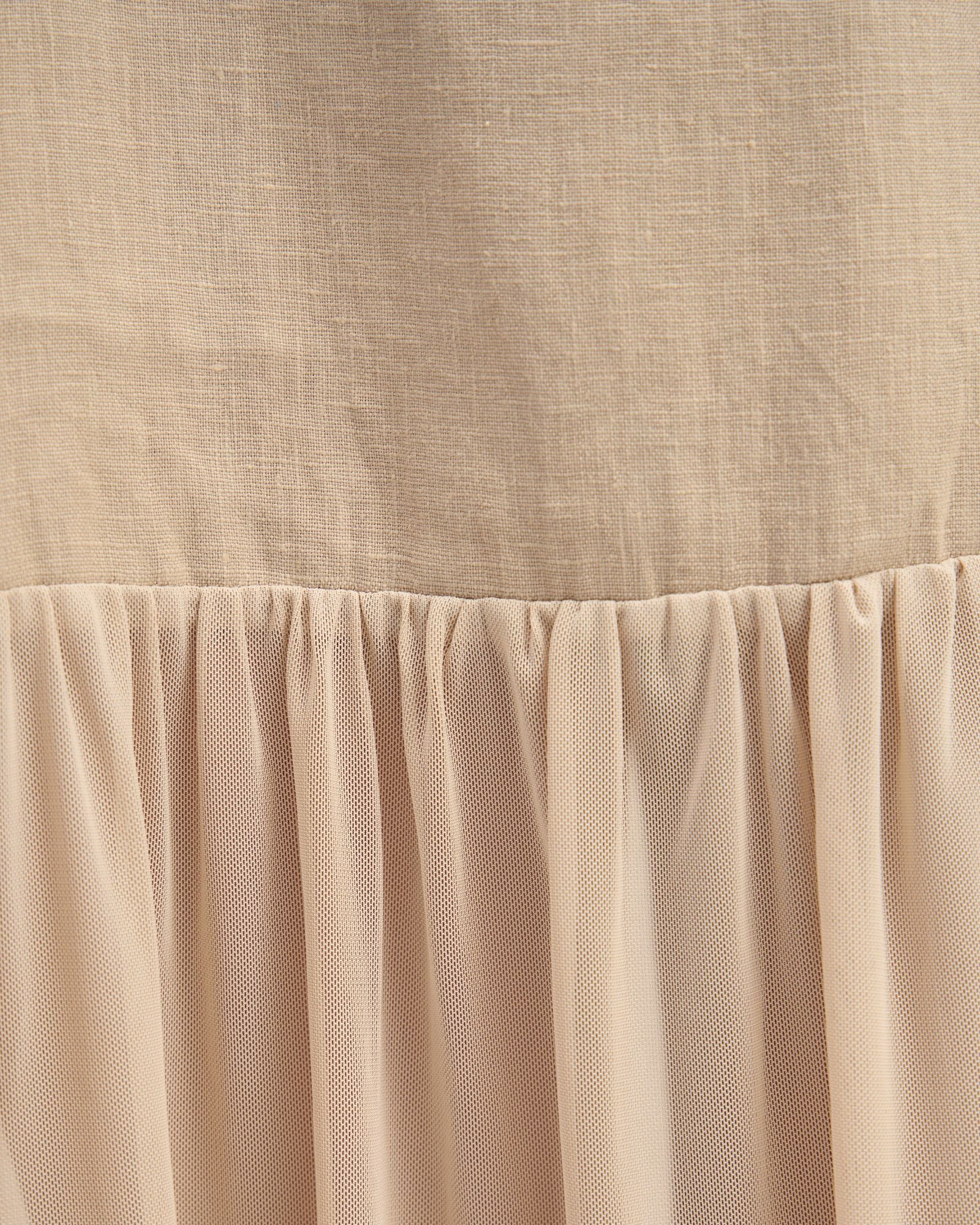 Kristel Linen And Mesh Dress - Image 14