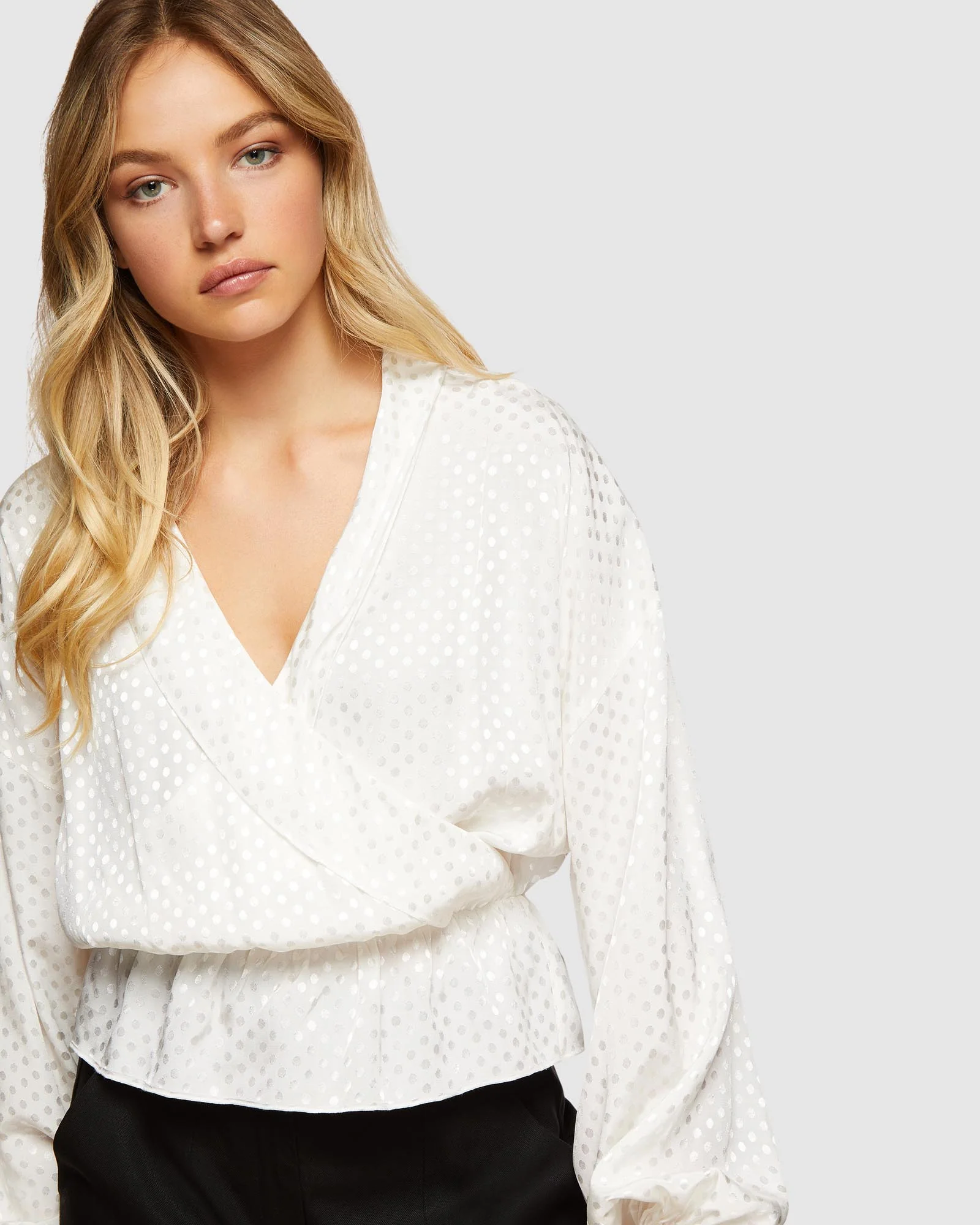 Lana Spot Wrap Front Top - Image 10