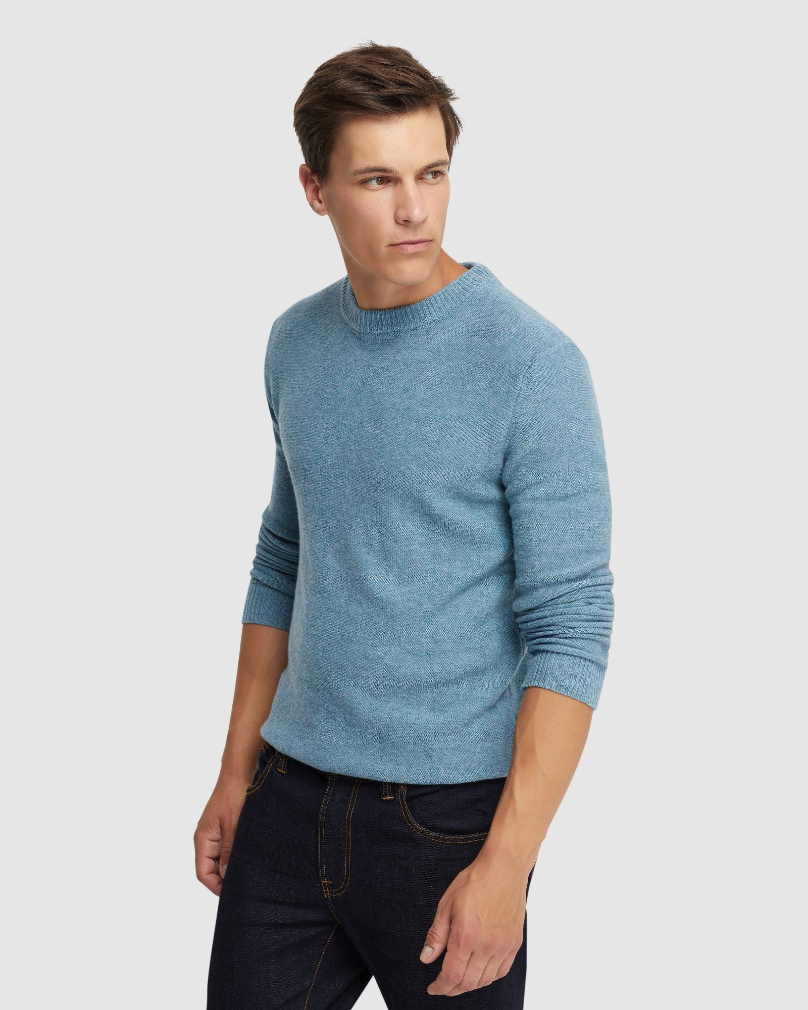 Leon Crew Neck Wool Rich Knit - Image 2