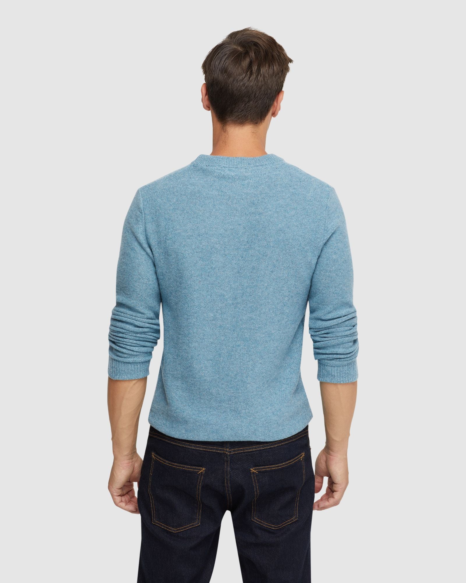 Leon Crew Neck Wool Rich Knit - Image 3
